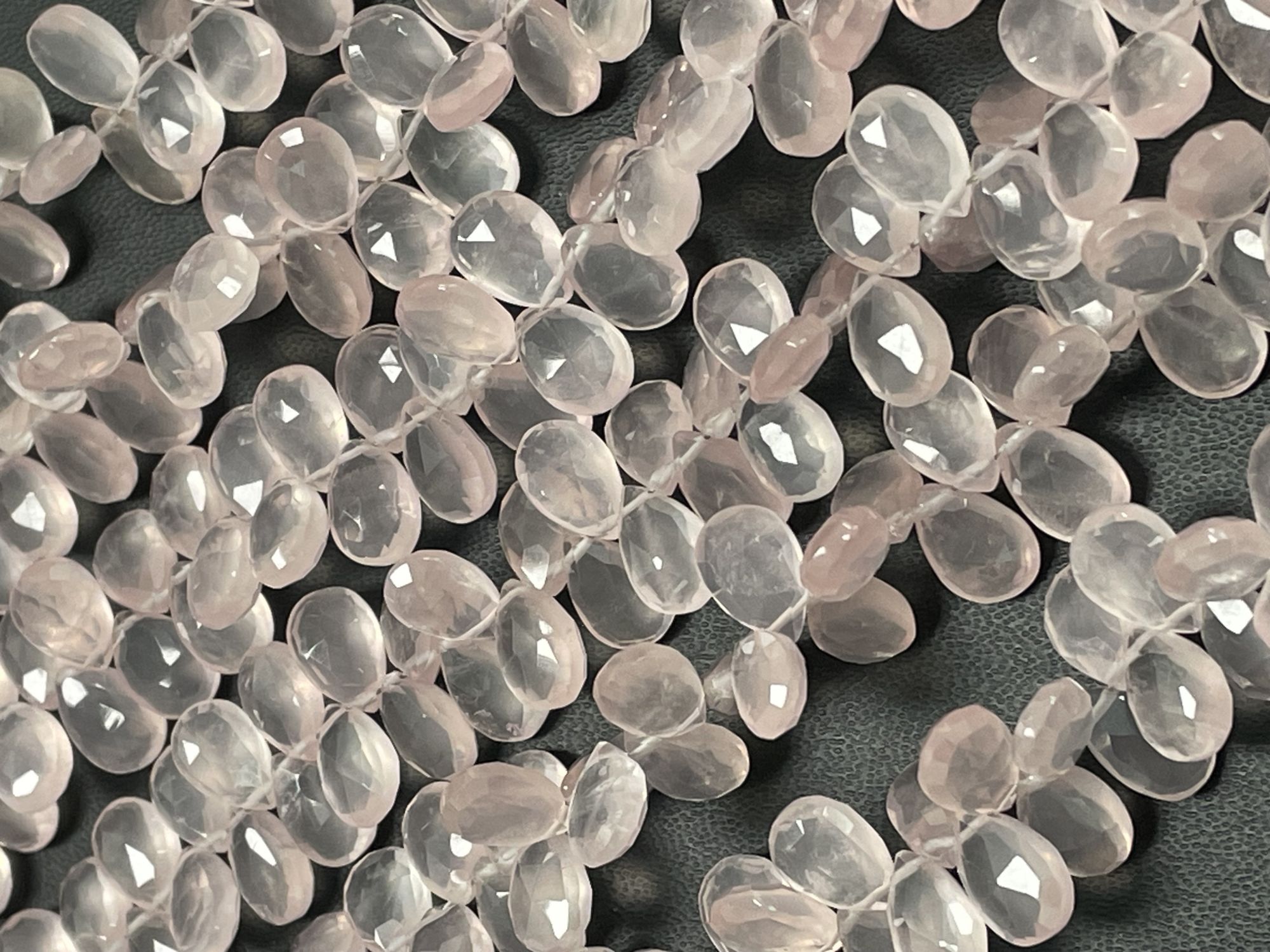 Rose Quartz Pear Faceted