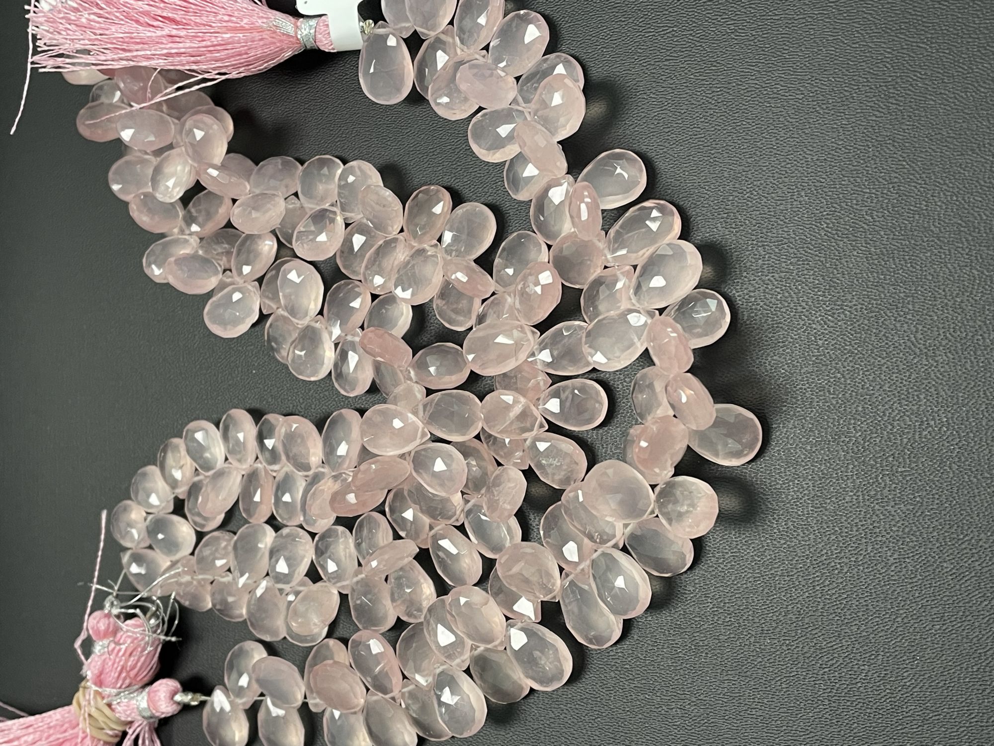 Rose Quartz Pear Faceted