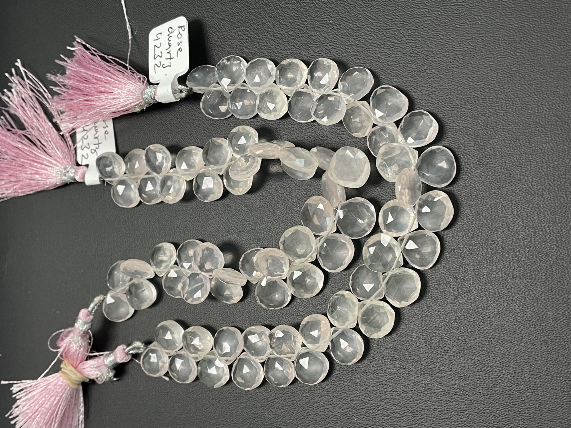 Rose Quartz Heart Faceted