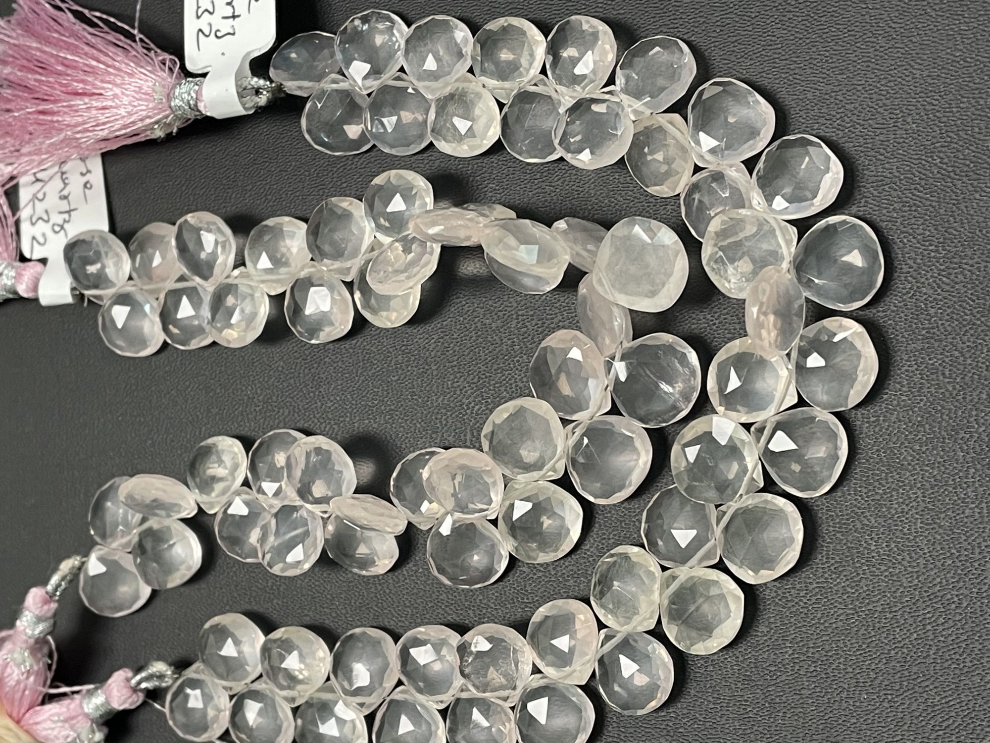 Rose Quartz Heart Faceted