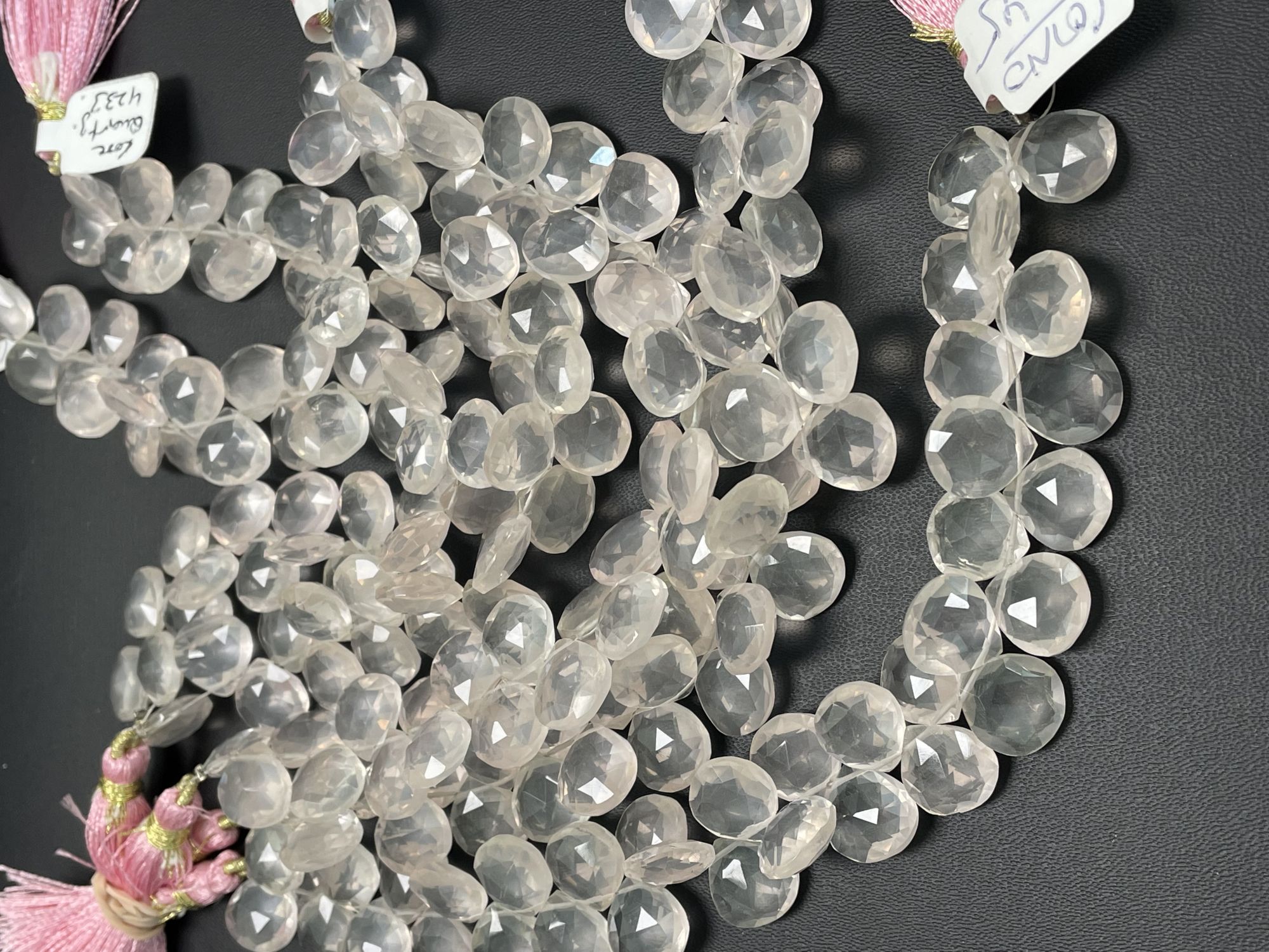 Rose Quartz Heart Faceted