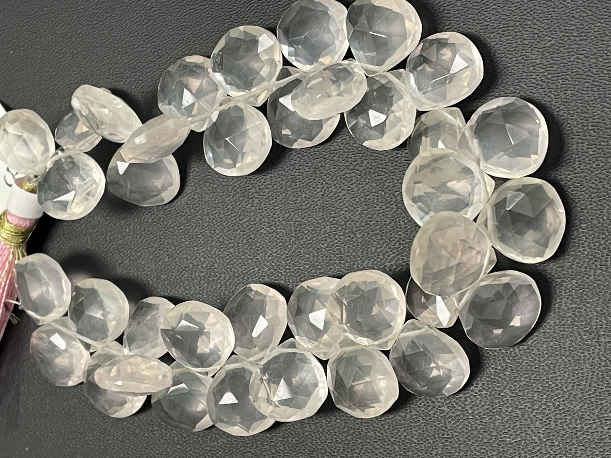 Rose Quartz Heart Faceted