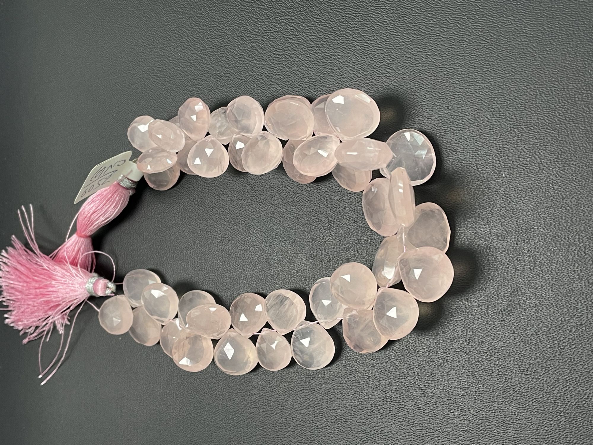 Rose Quartz Heart Faceted