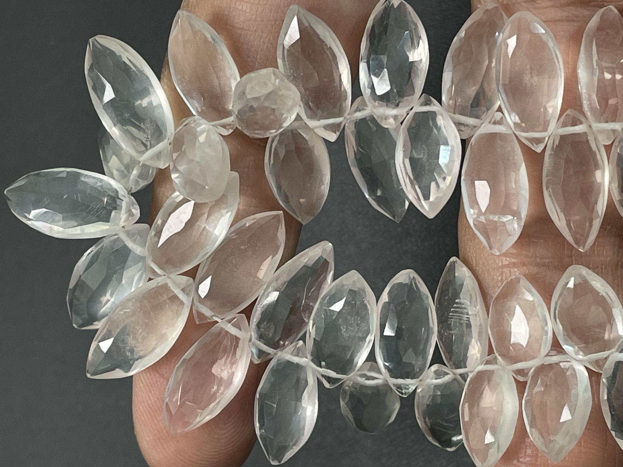 Rose Quartz Marquise Faceted