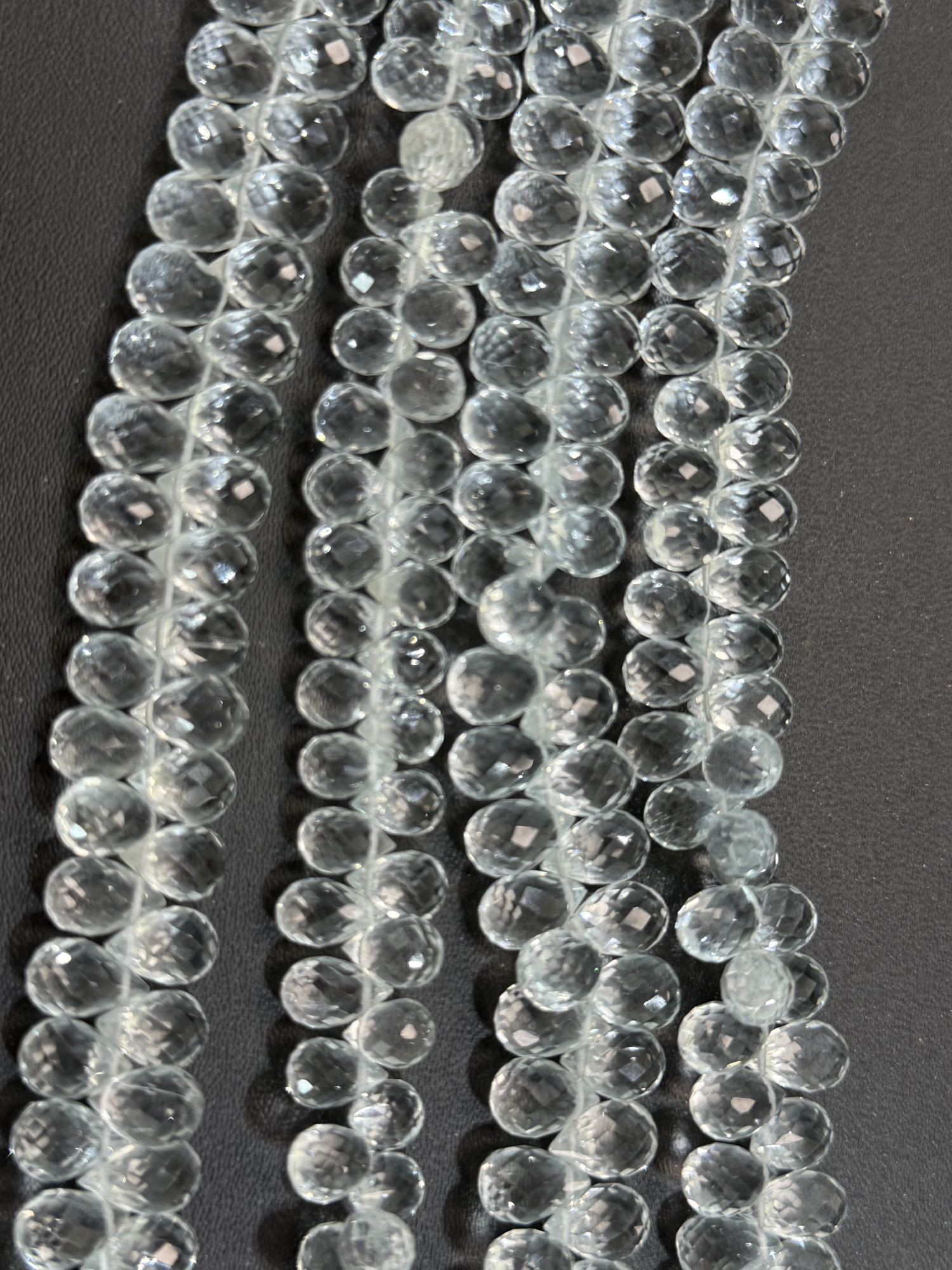 Hydro Quartz Drop Faceted