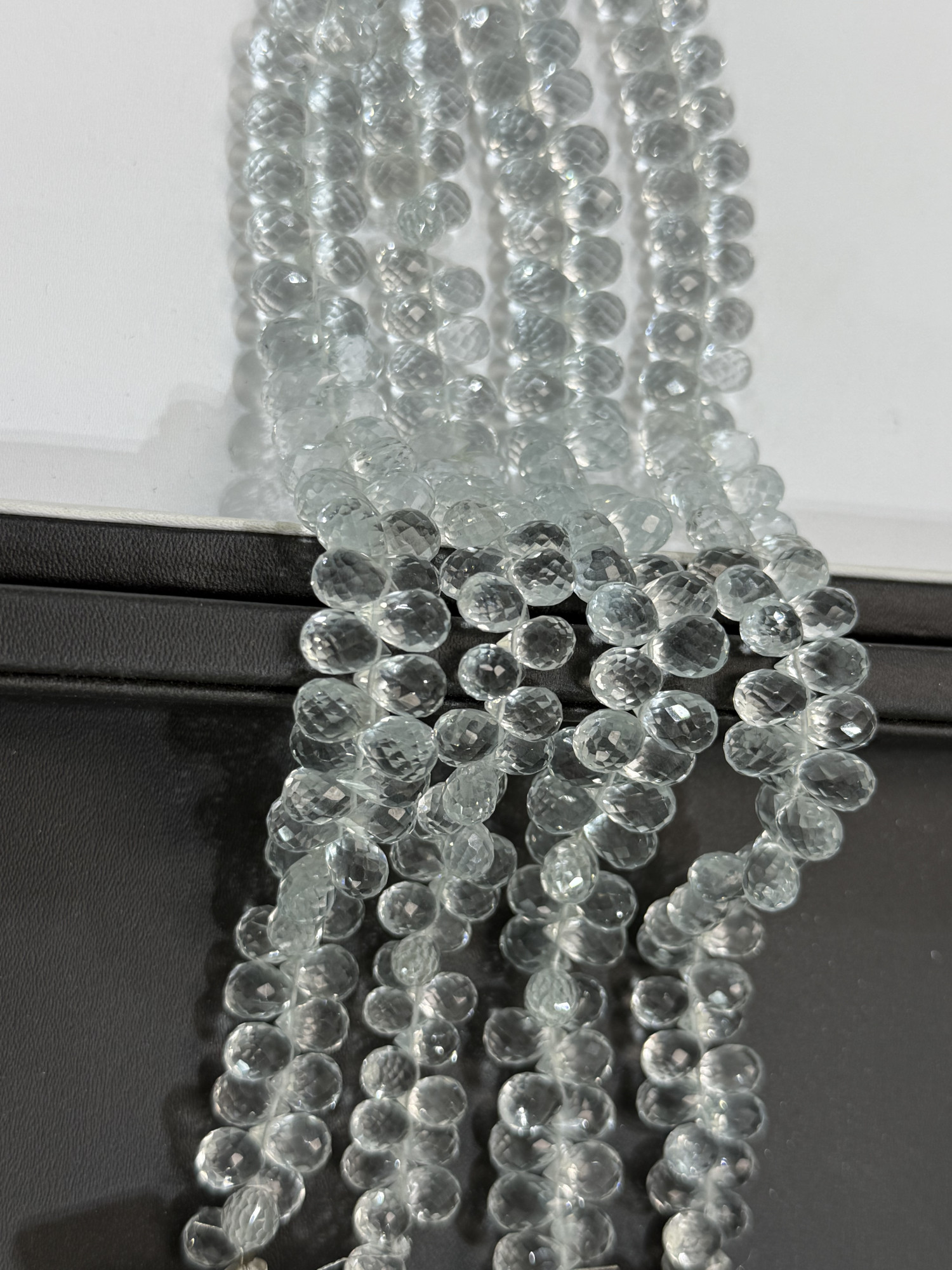 Hydro Quartz Drop Faceted