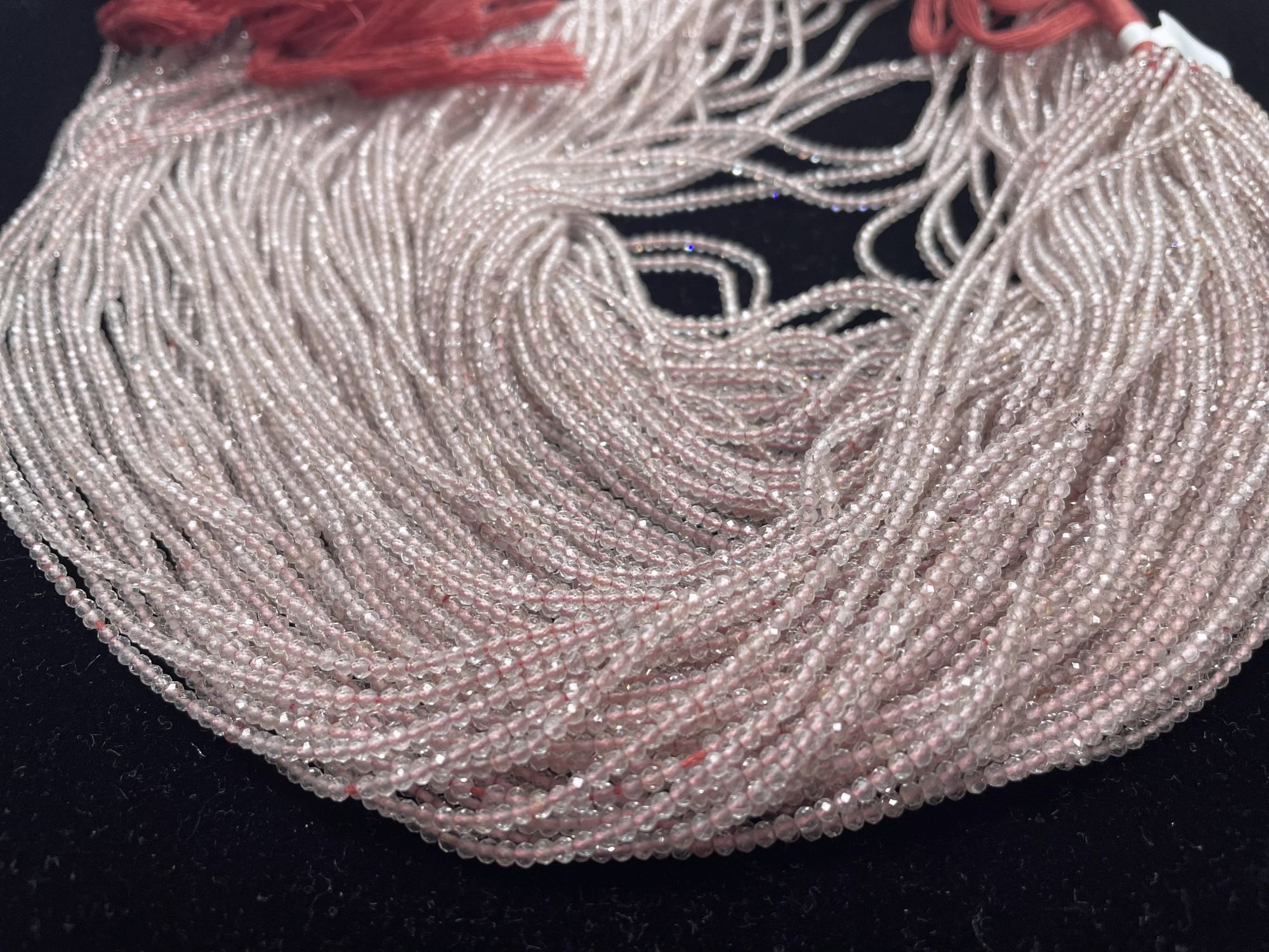 Copper Rutilated Quartz Rondelle Faceted