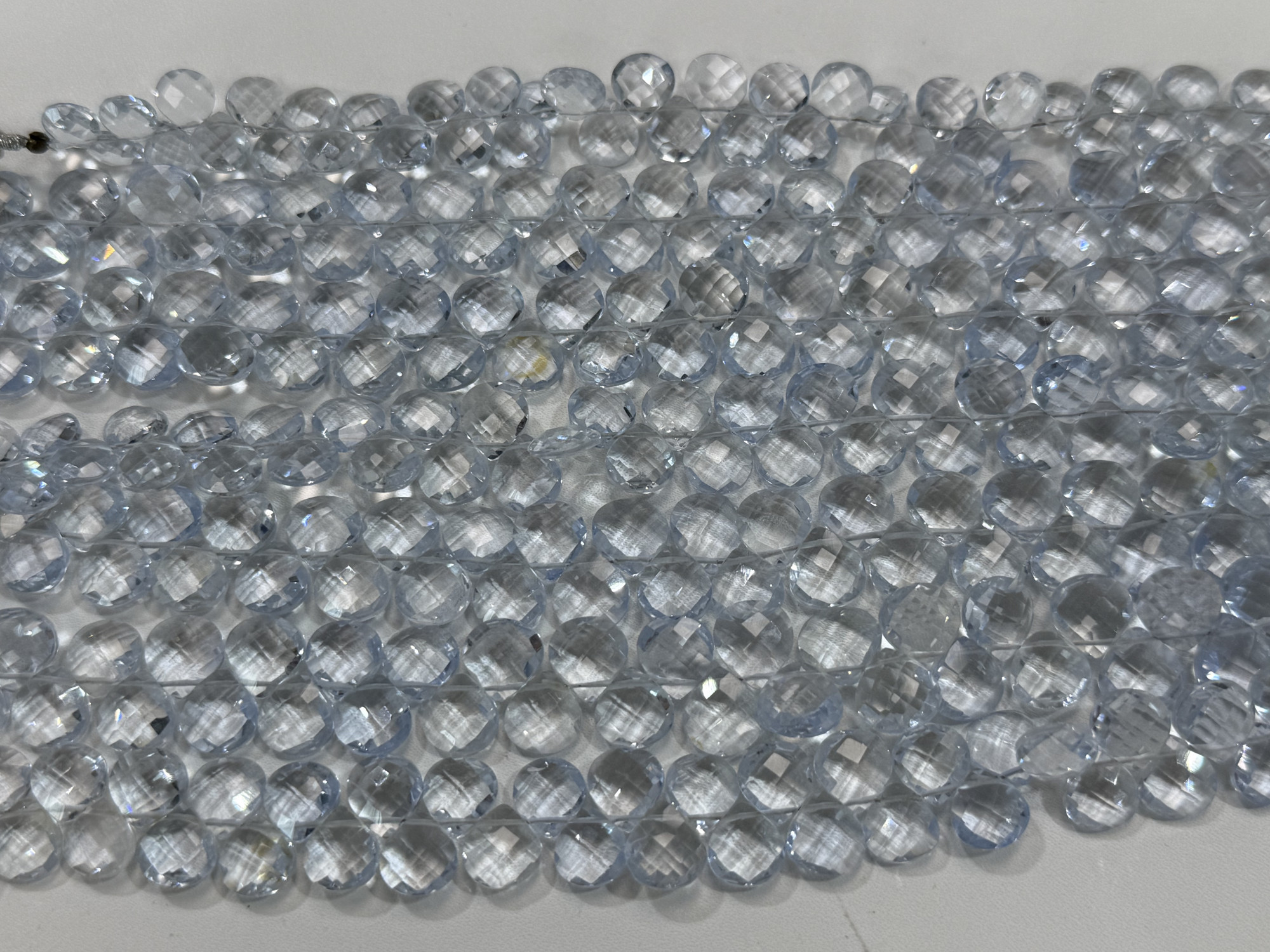 Ice Hydro Quartz Hearts Faceted