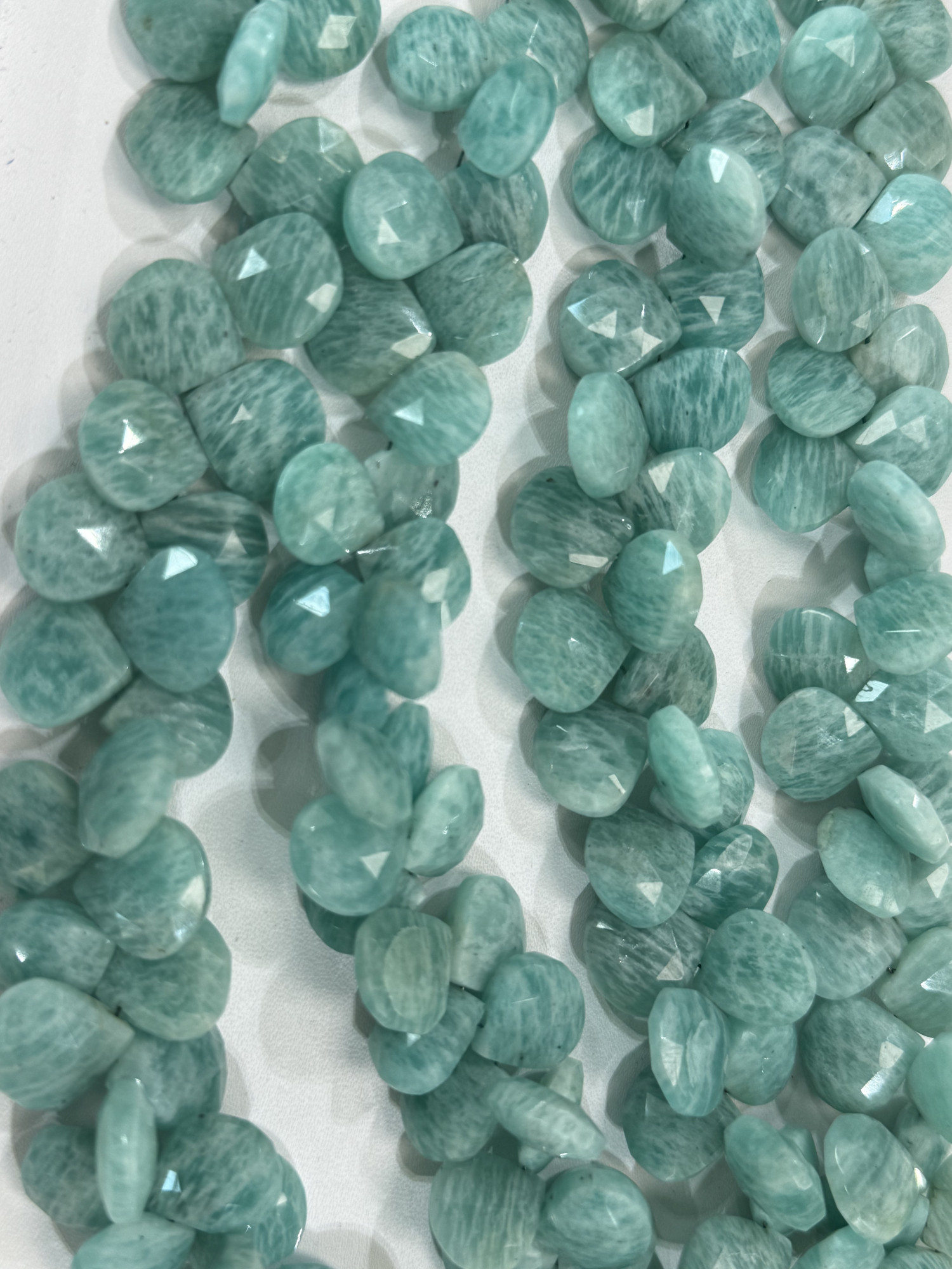 Amazonite Heart Faceted
