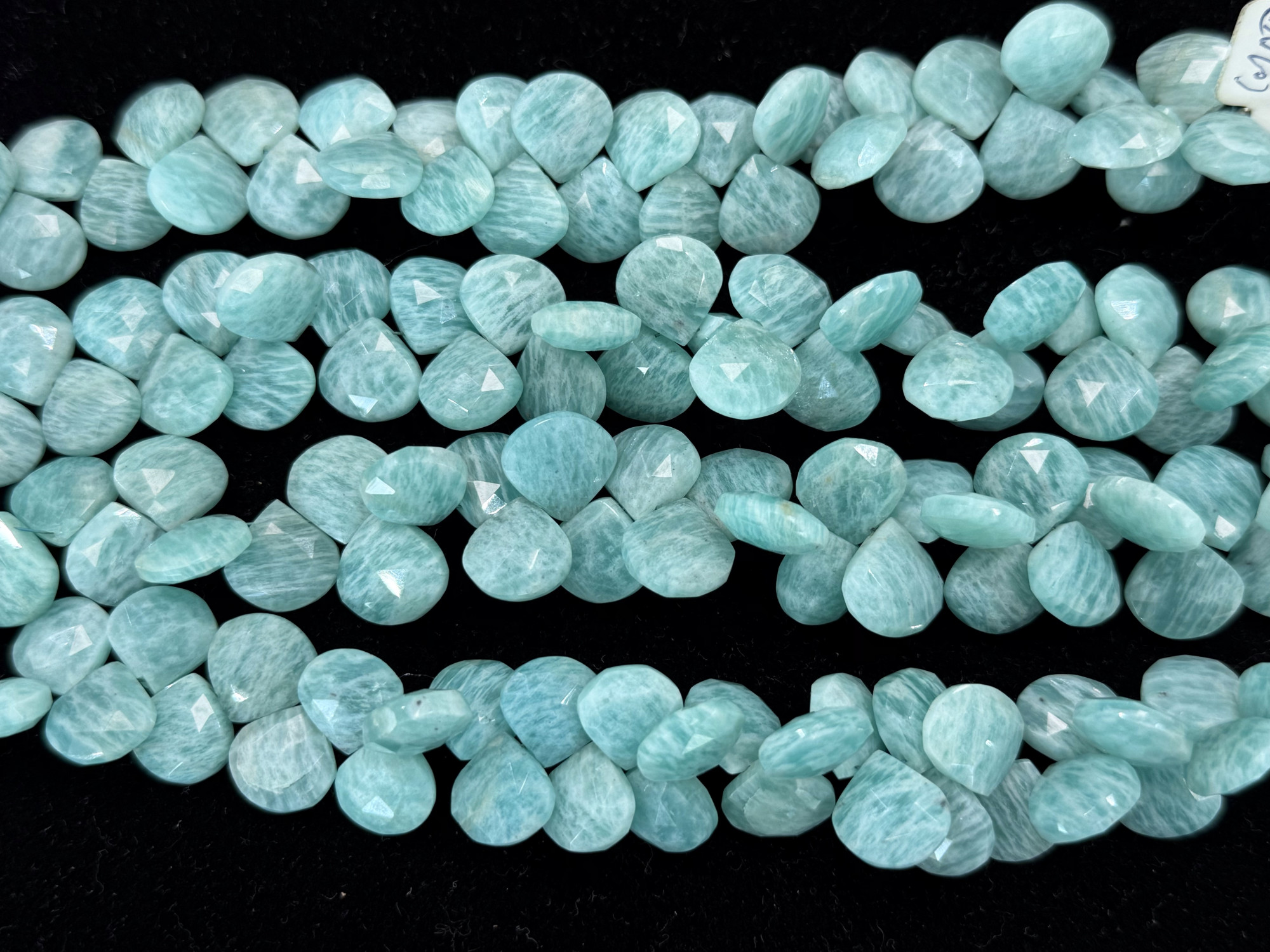Amazonite Heart Faceted