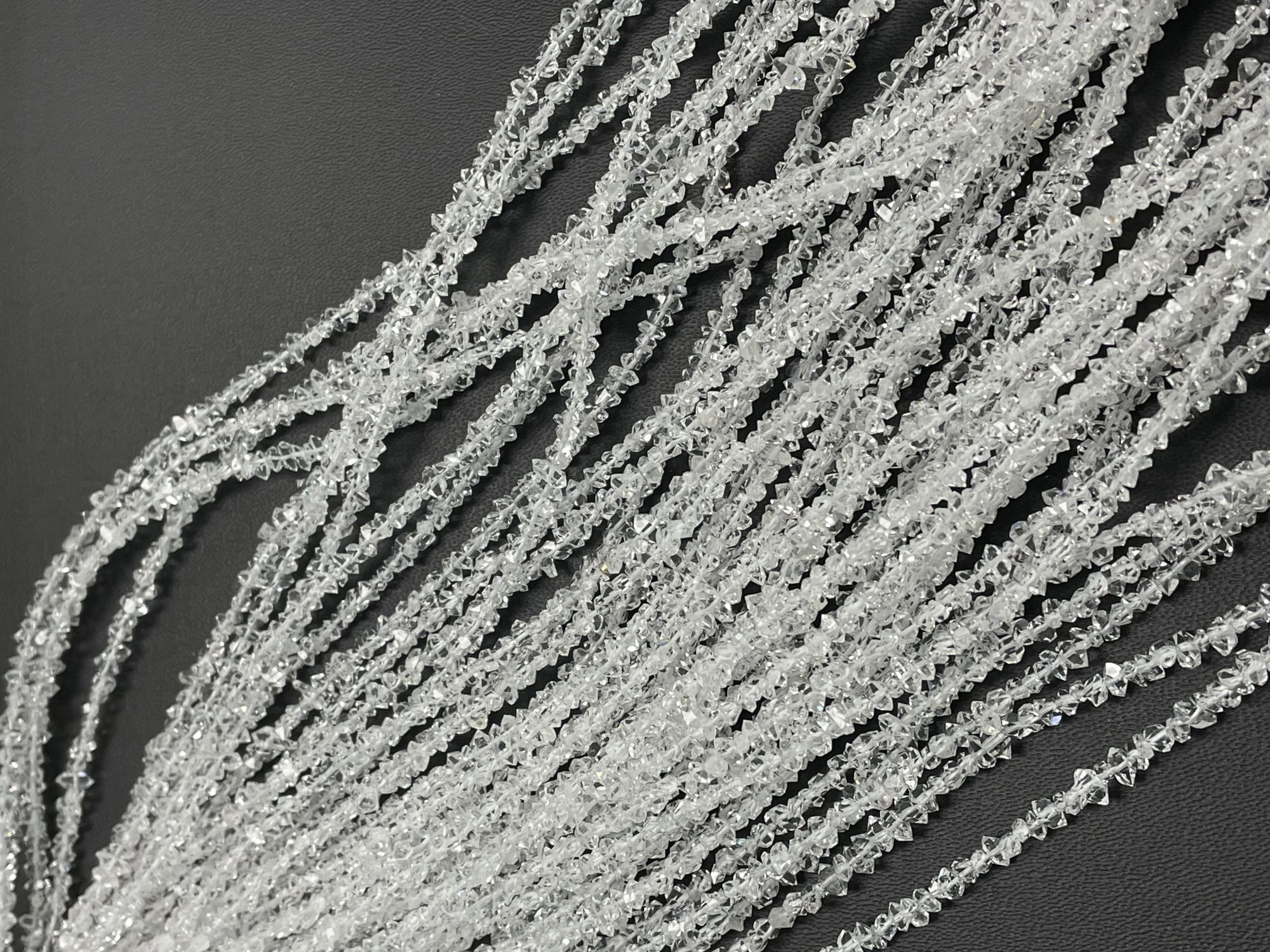 Herkimer Diamond Funky Cut Faceted Quartz