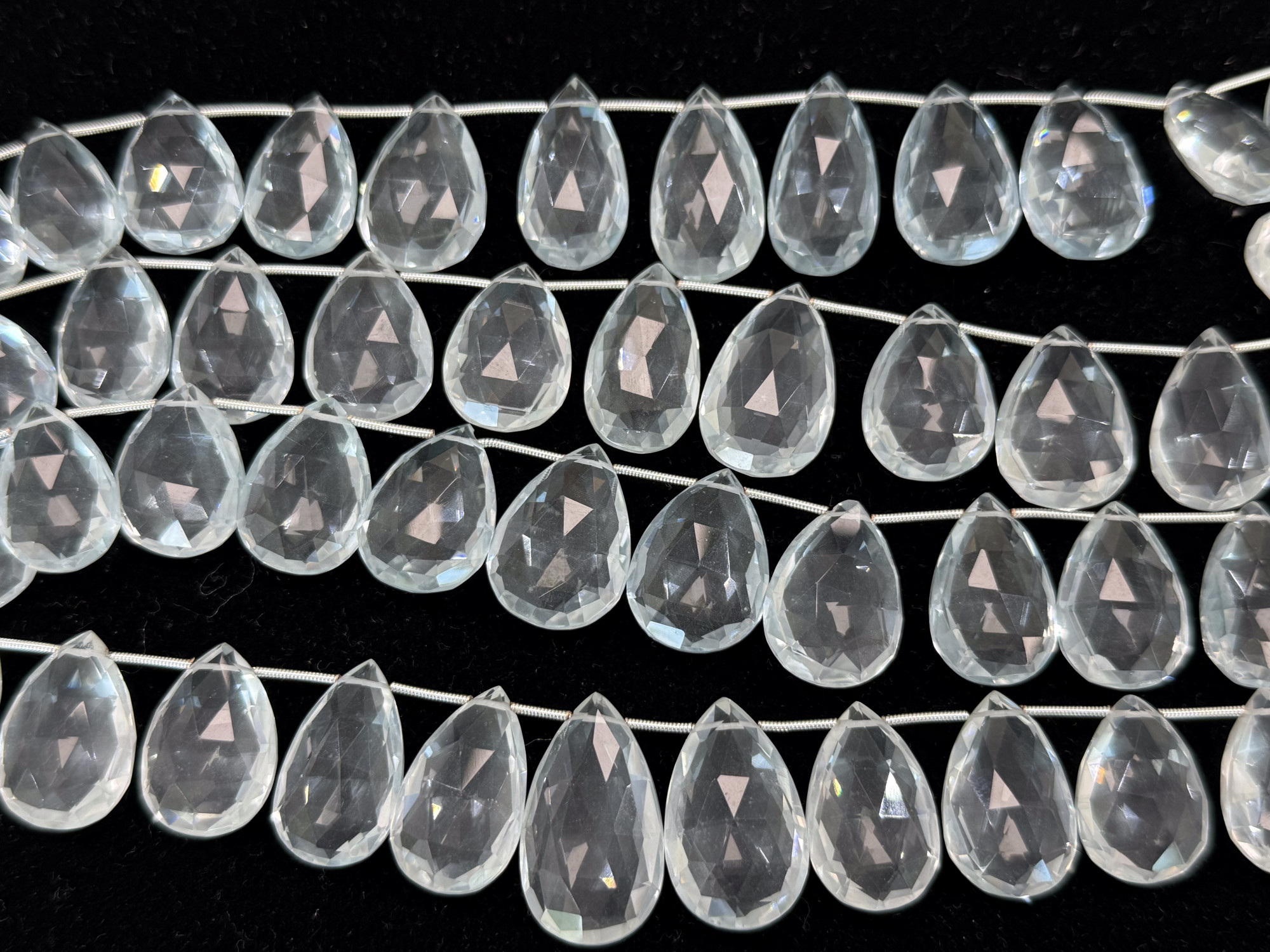 Hydro Quartz Pear Faceted