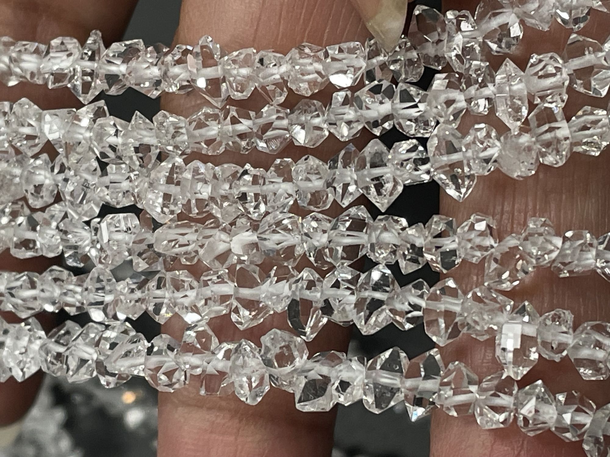 Herkimer Diamonds Funky Cut FacetedQuartz