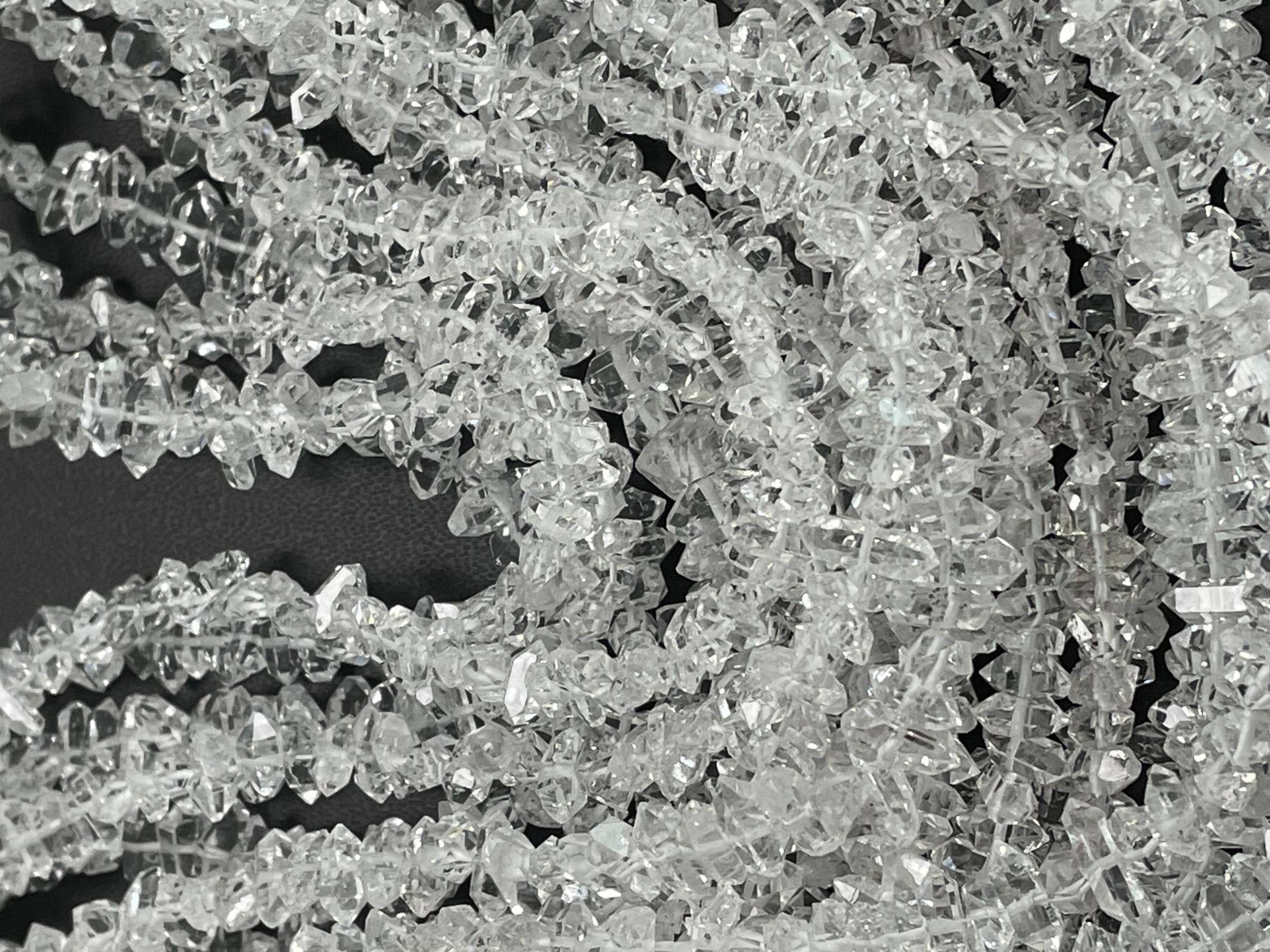 Herkimer Diamond Funky Cut Faceted Quartz