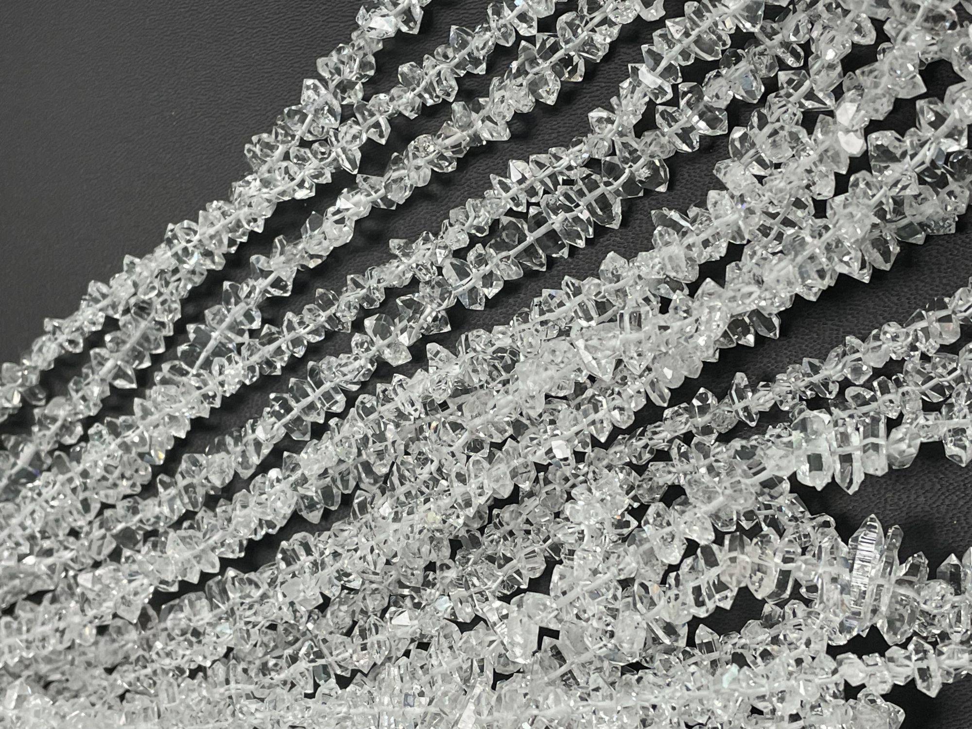 Herkimer Diamond Funky Cut Faceted Quartz