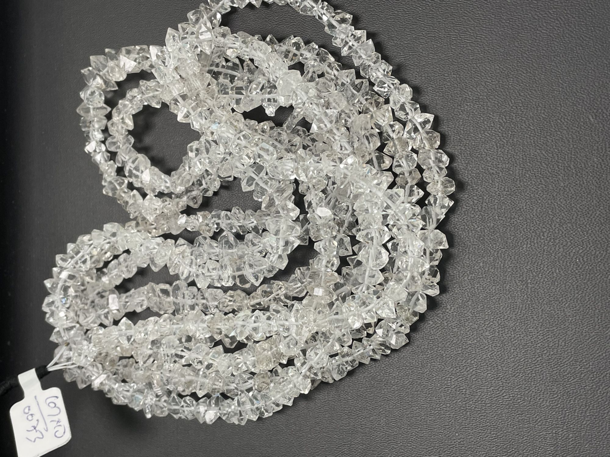 Hrkimer Dimond Funky Cut Faceted Quartz