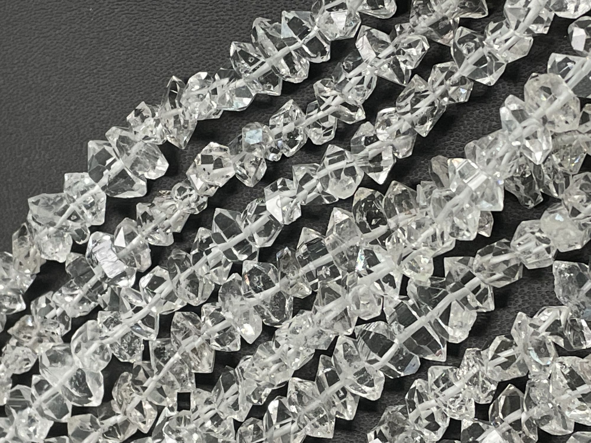 Hrkimer Dimond Funky Cut Faceted Quartz