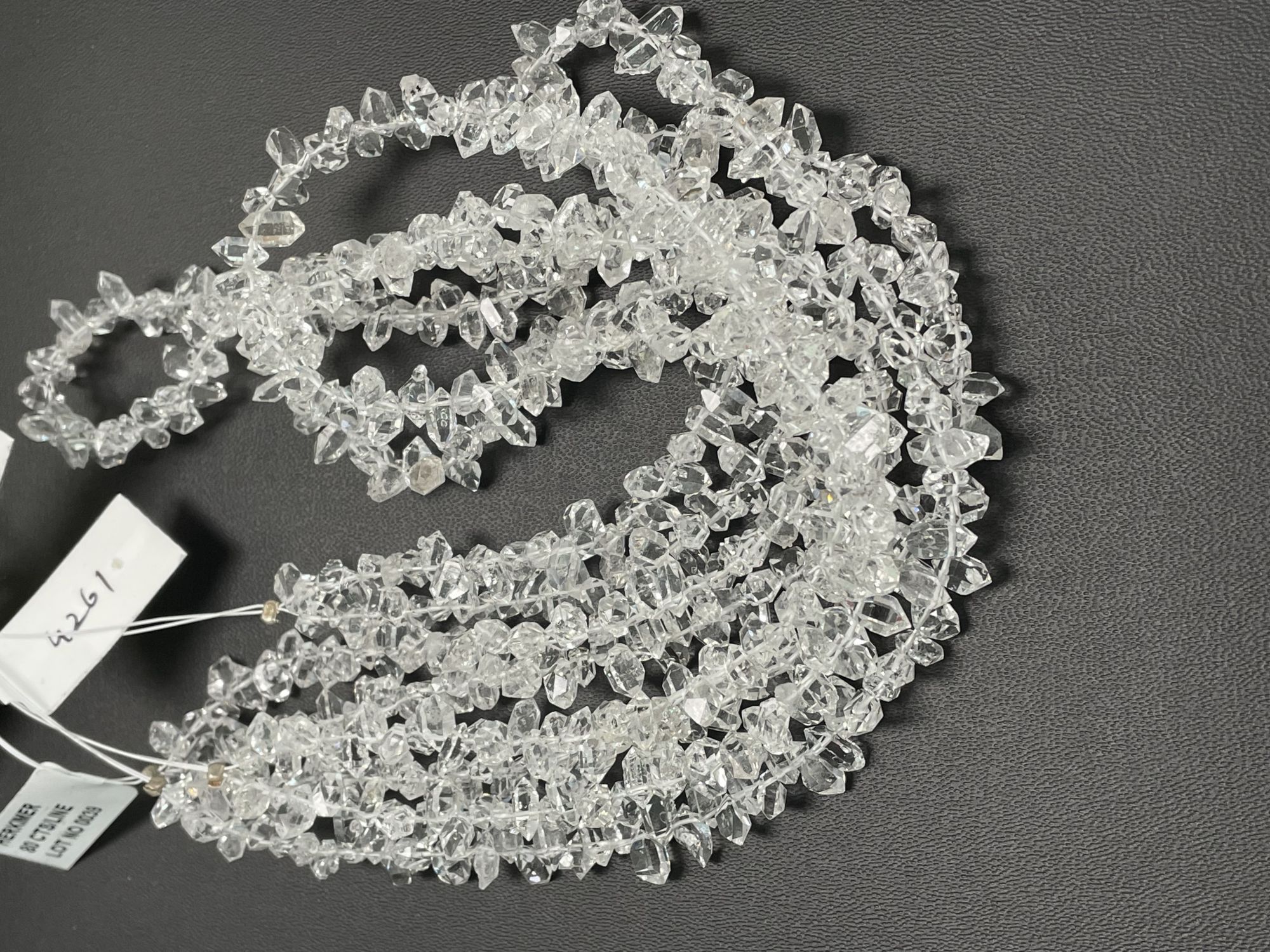 Herkimer Diamond Funky Cut Faceted Quartz