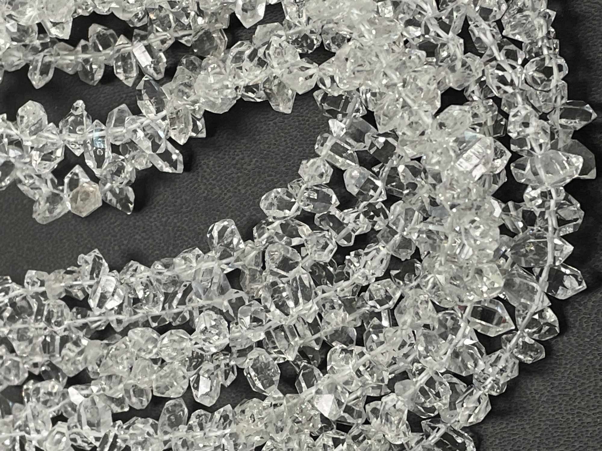 Herkimer Diamond Funky Cut Faceted Quartz