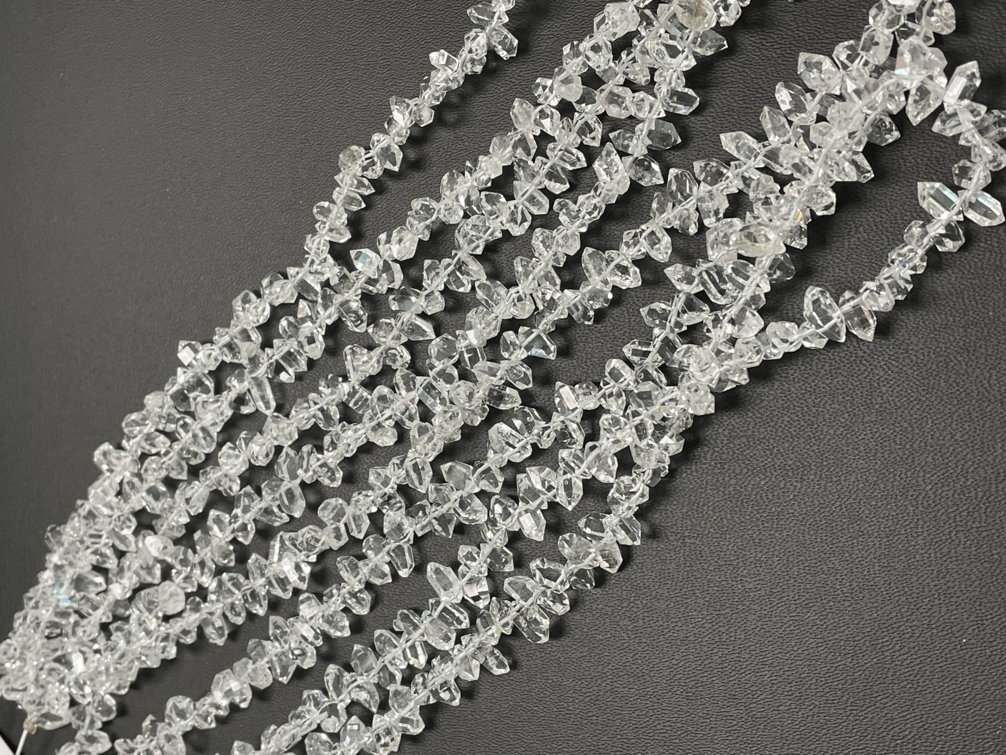 Herkimer Diamond Funky Cut Faceted Quartz