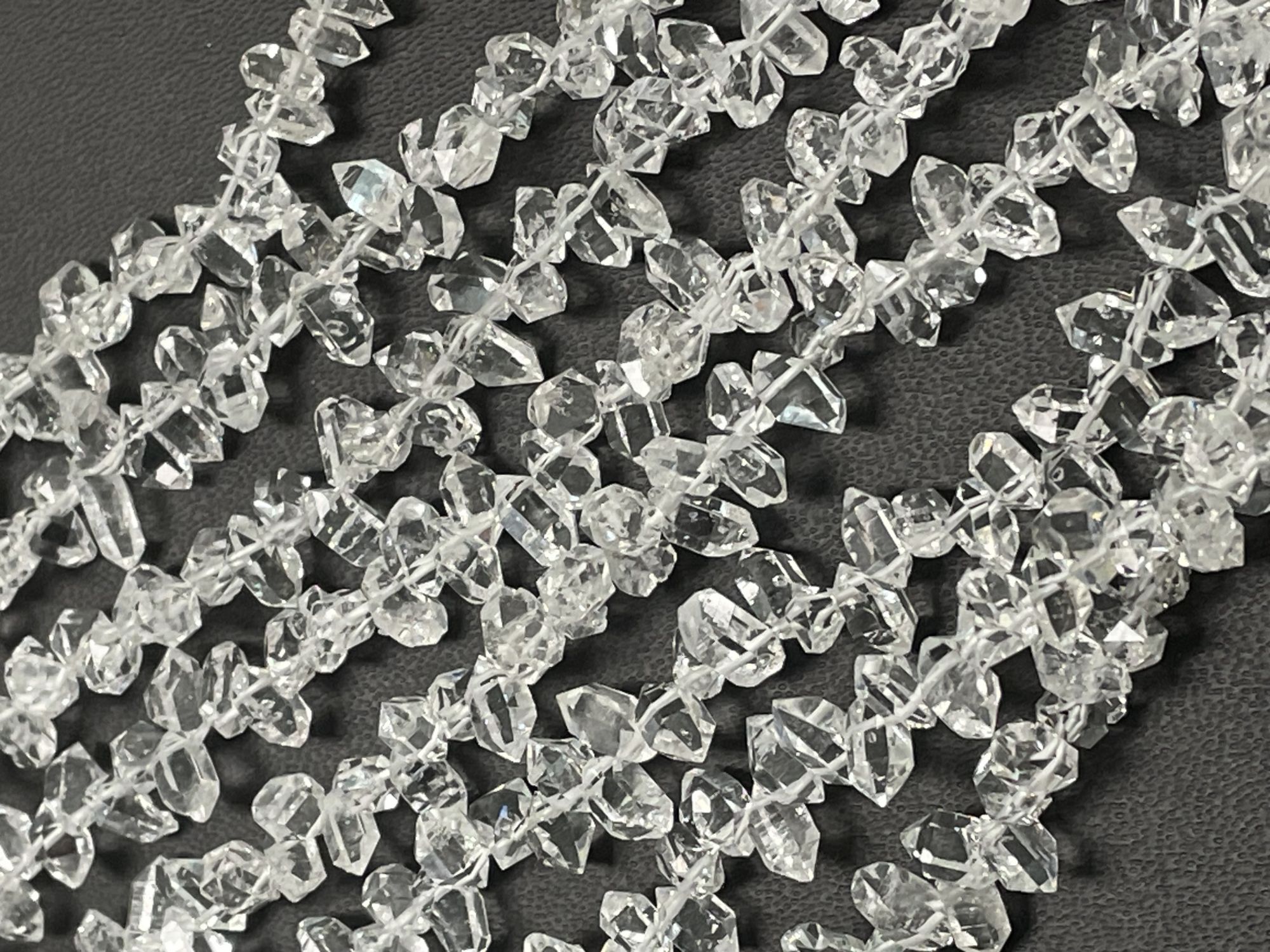 Herkimer Diamond Funky Cut Faceted Quartz