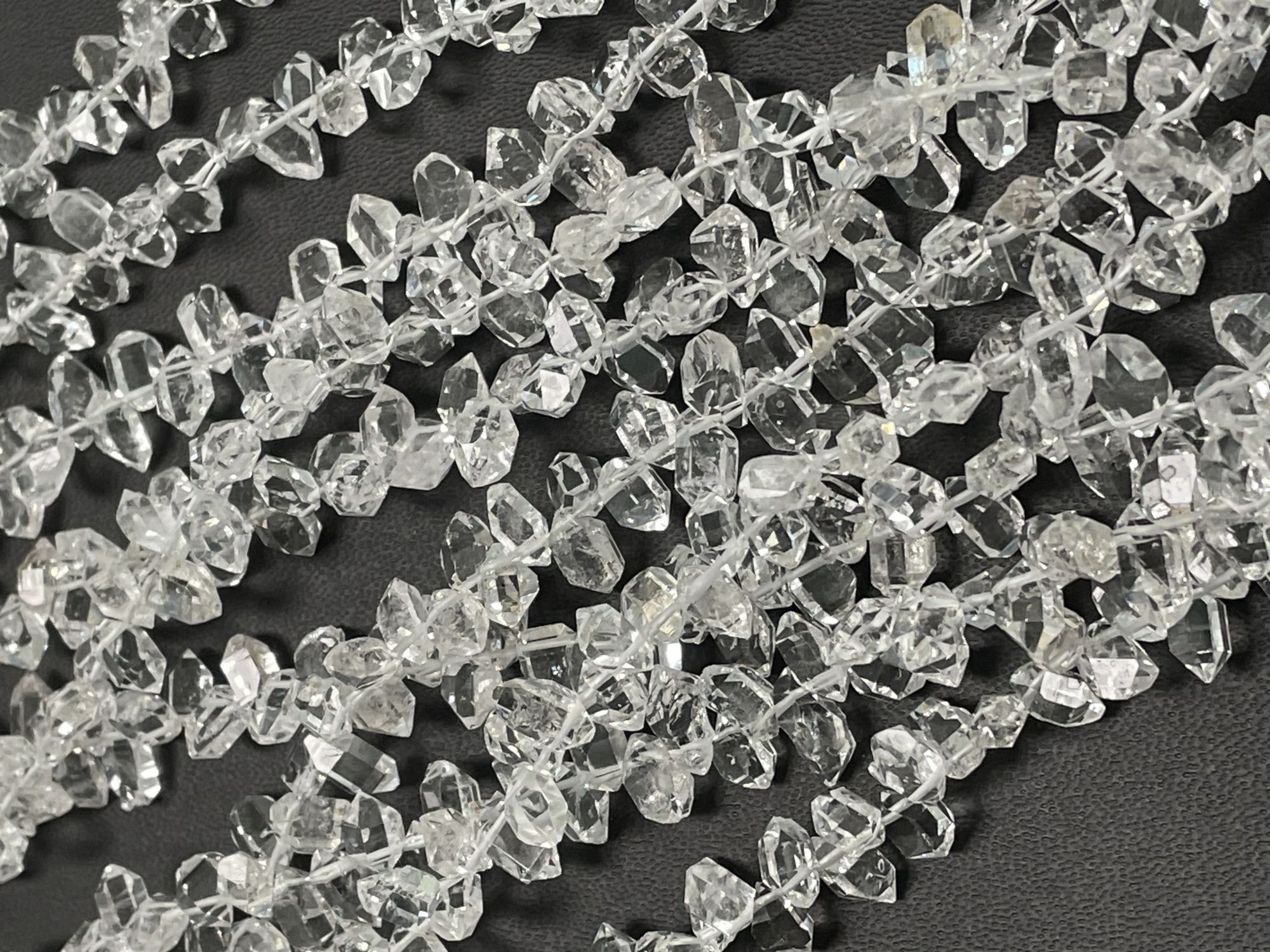 Herkimer Diamond Funky Cut Faceted Quartz