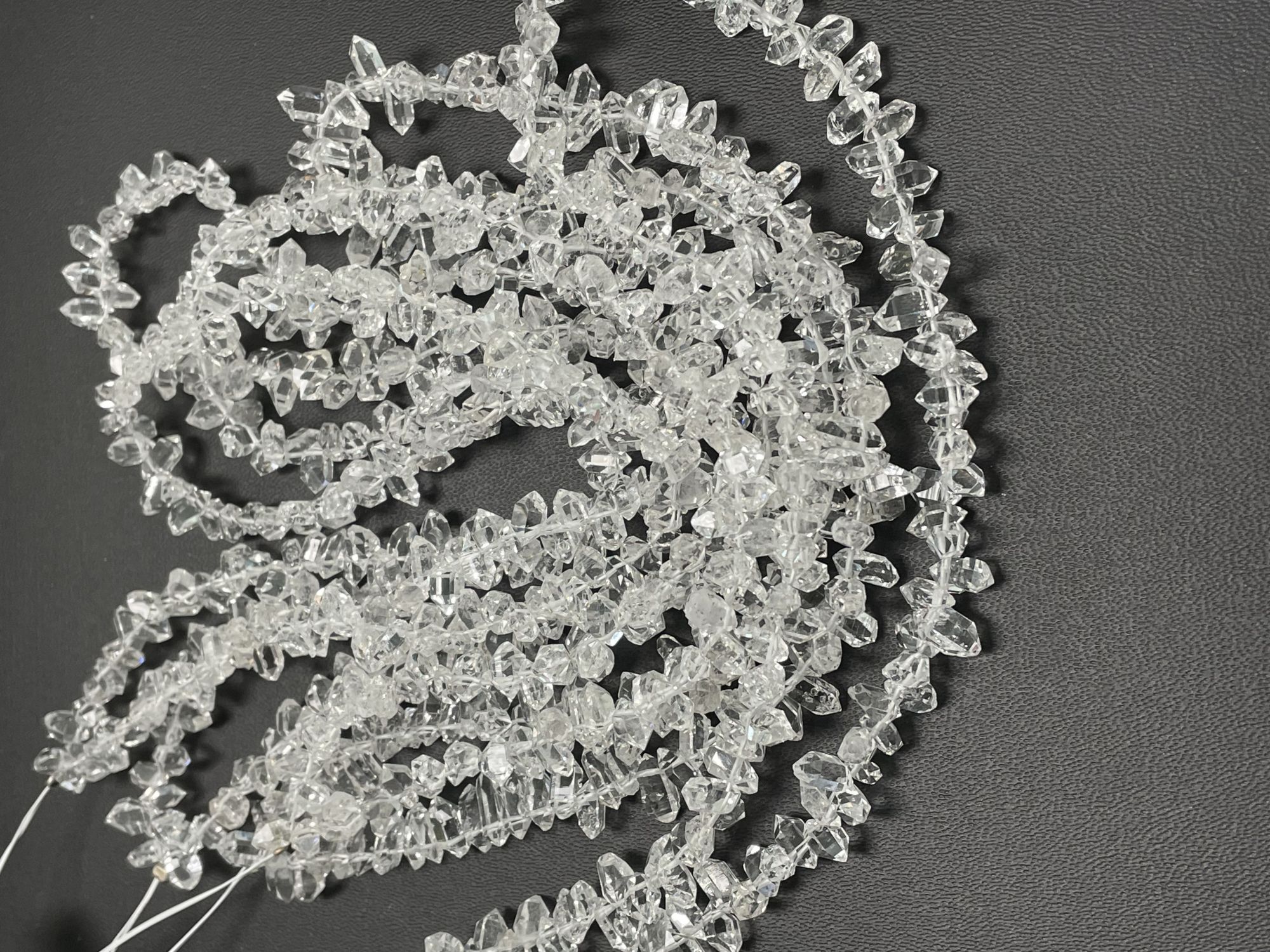 Herkimer Diamond Funky Cut Faceted Quartz