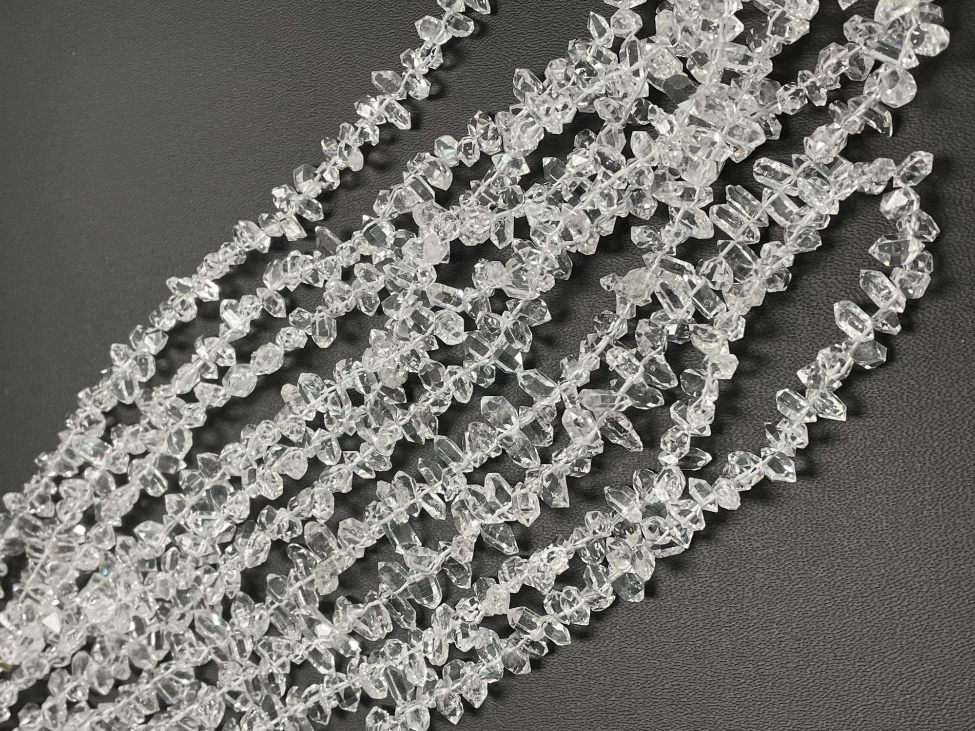 Herkimer Diamond Funky Cut Faceted Quartz