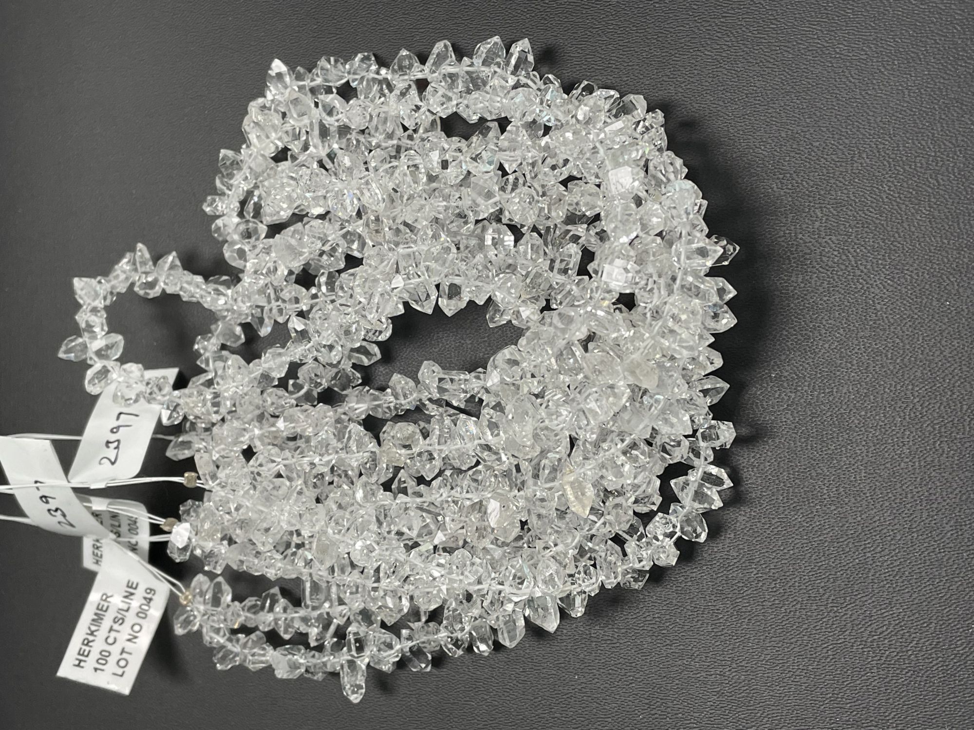 Herkimer Diamond Funky Cut Faceted Quartz