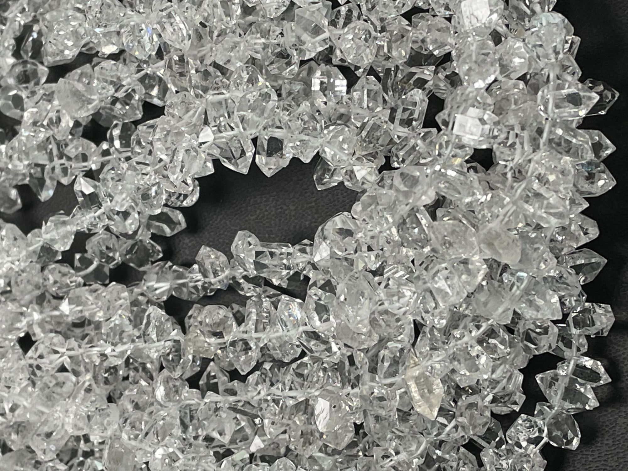 Herkimer Diamond Funky Cut Faceted Quartz