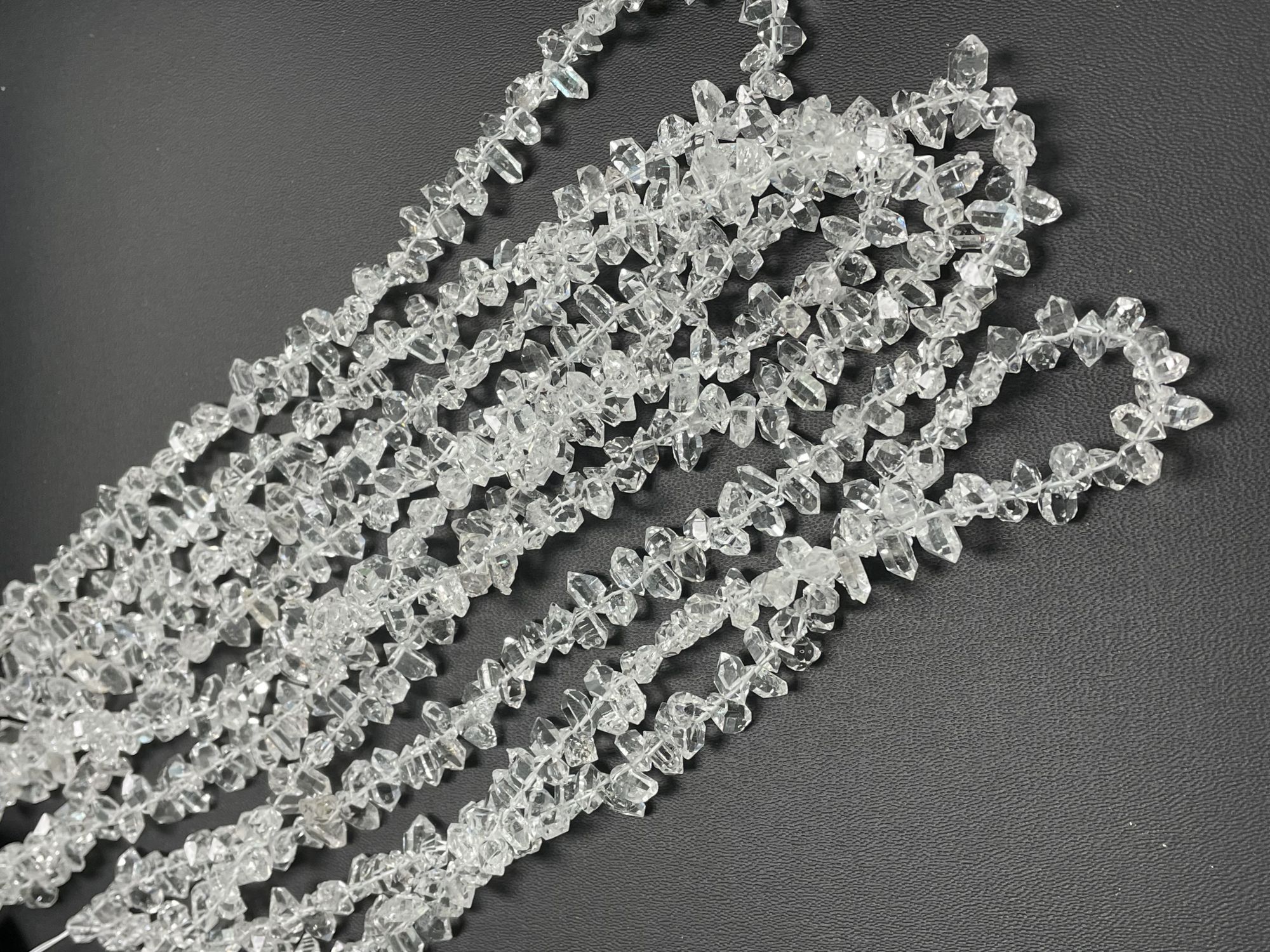 Herkimer Diamond Funky Cut Faceted Quartz