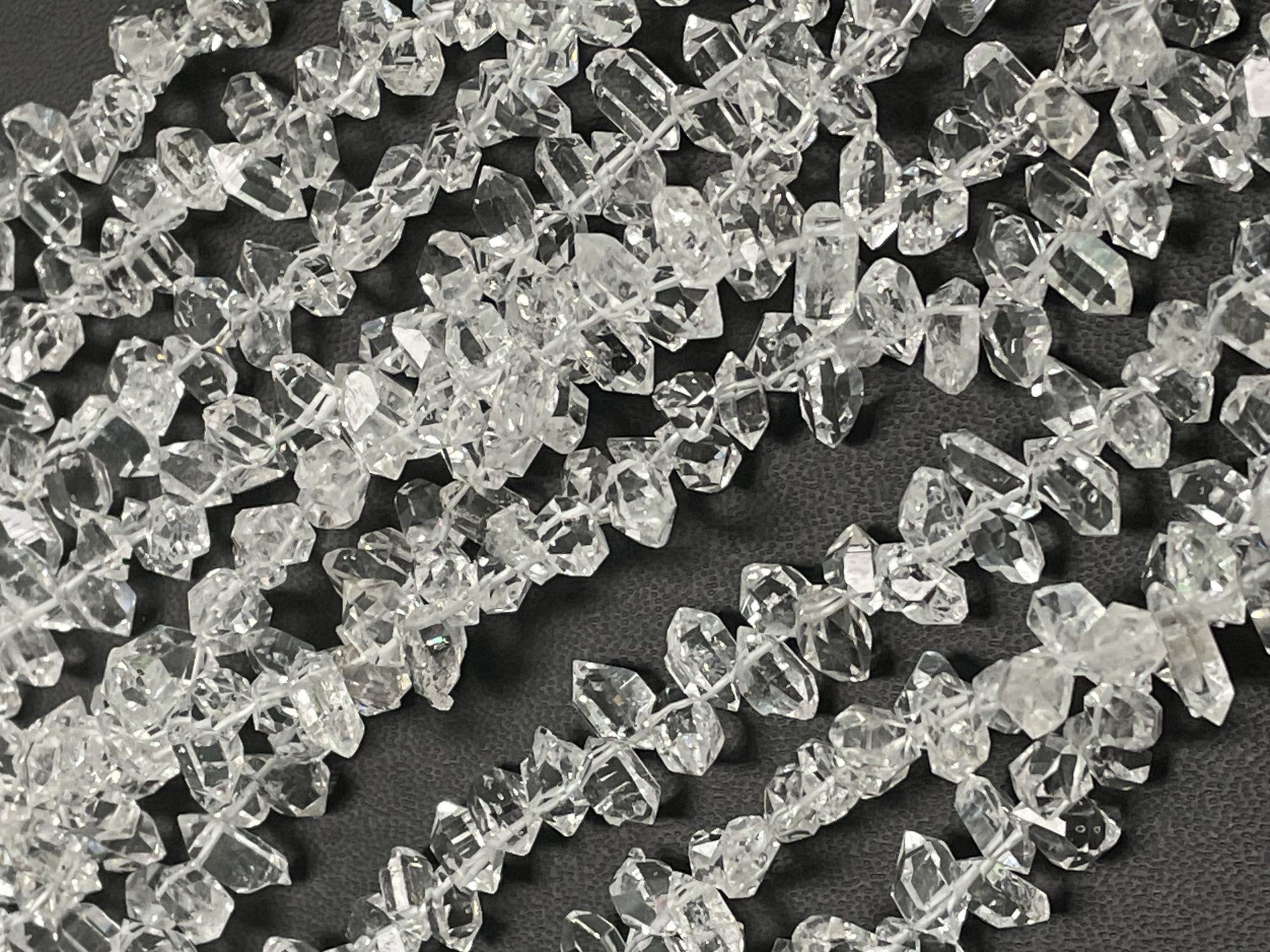 Herkimer Diamond Funky Cut Faceted Quartz