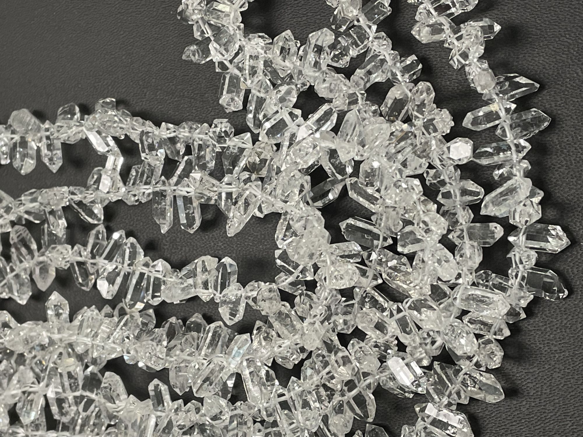 Herkimer Diamond Funky Cut Faceted Quartz