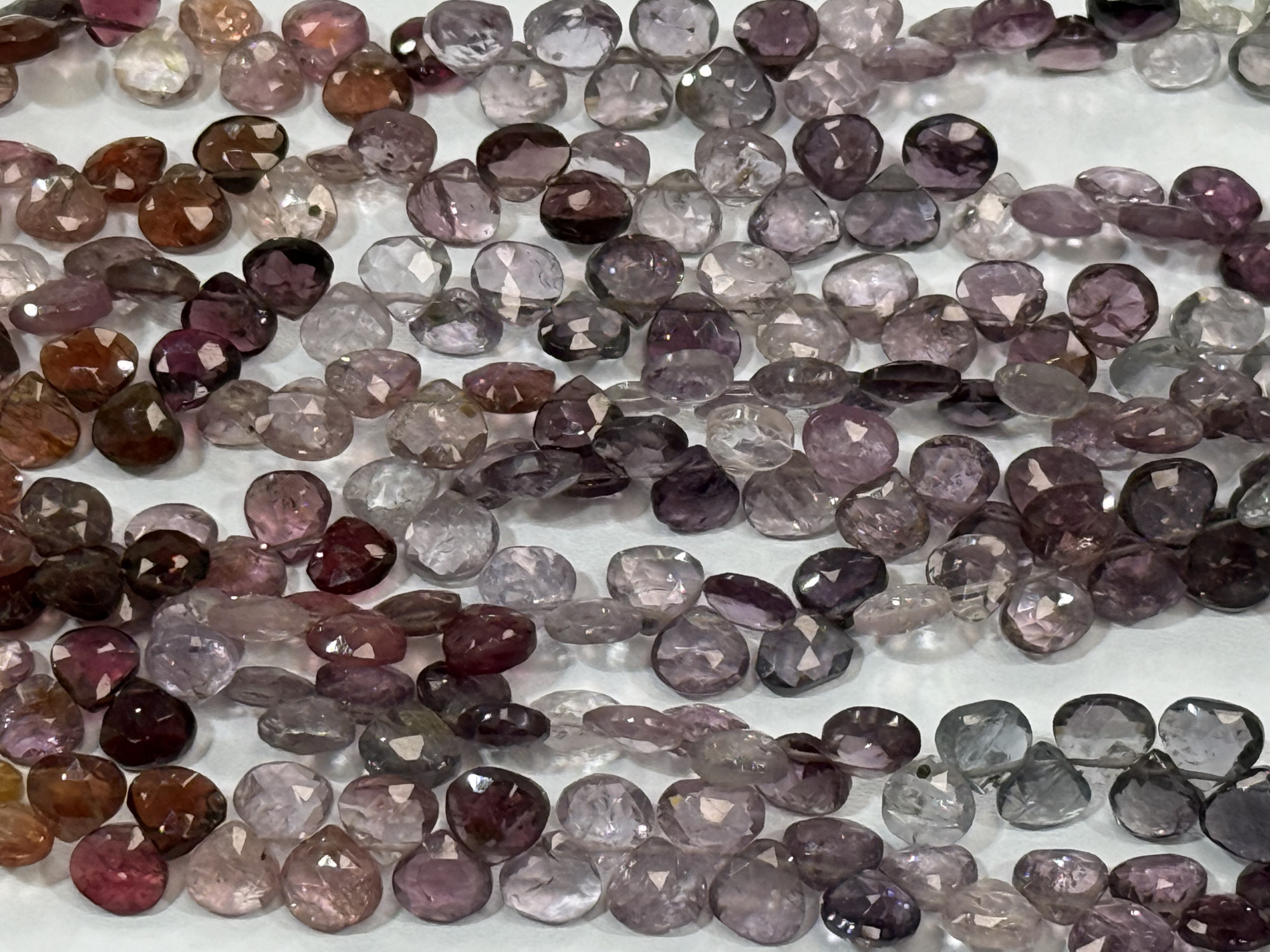 Multi Spinel Heart Faceted