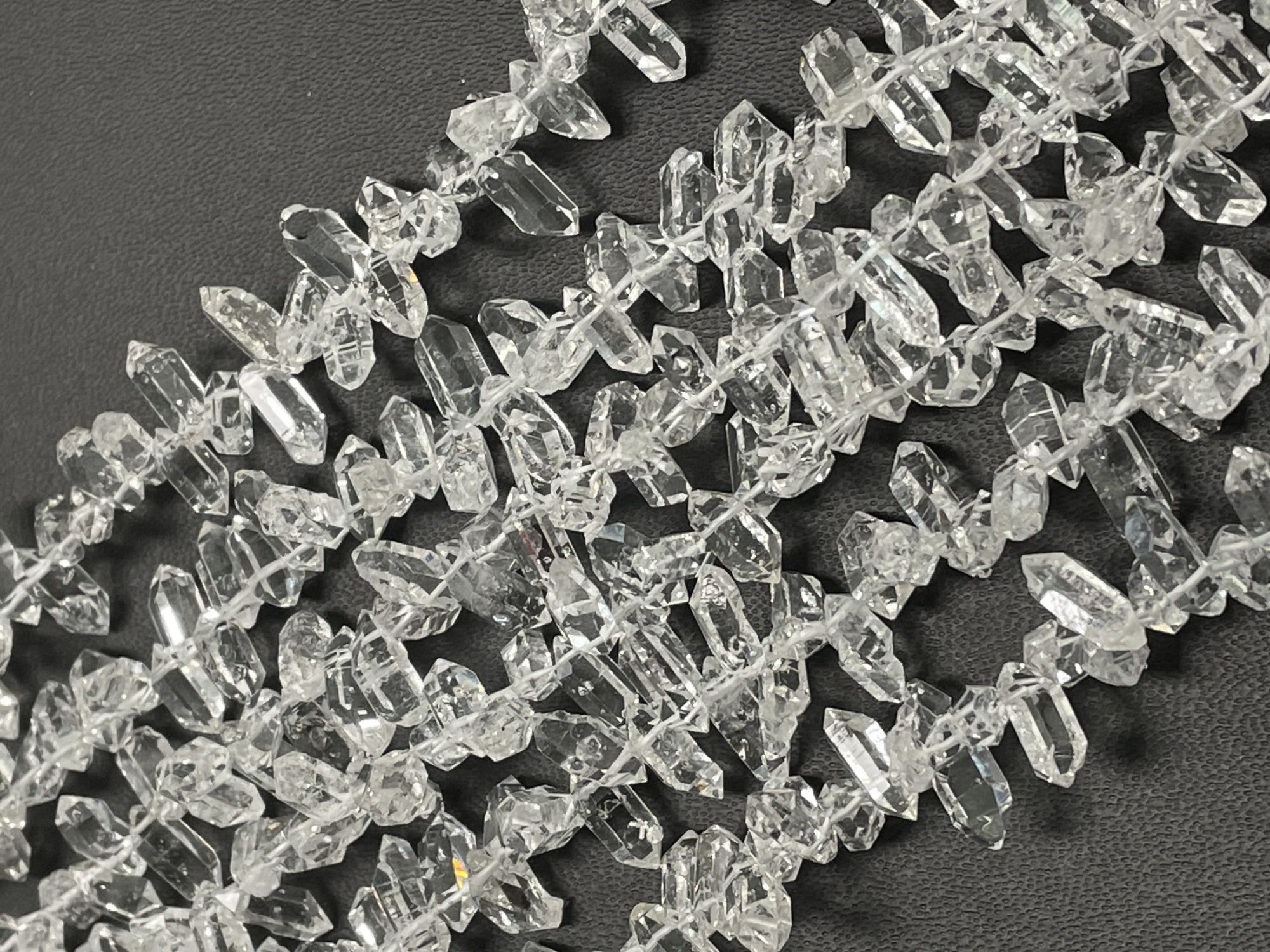 Herkimer Diamond Funky Cut Faceted Quartz