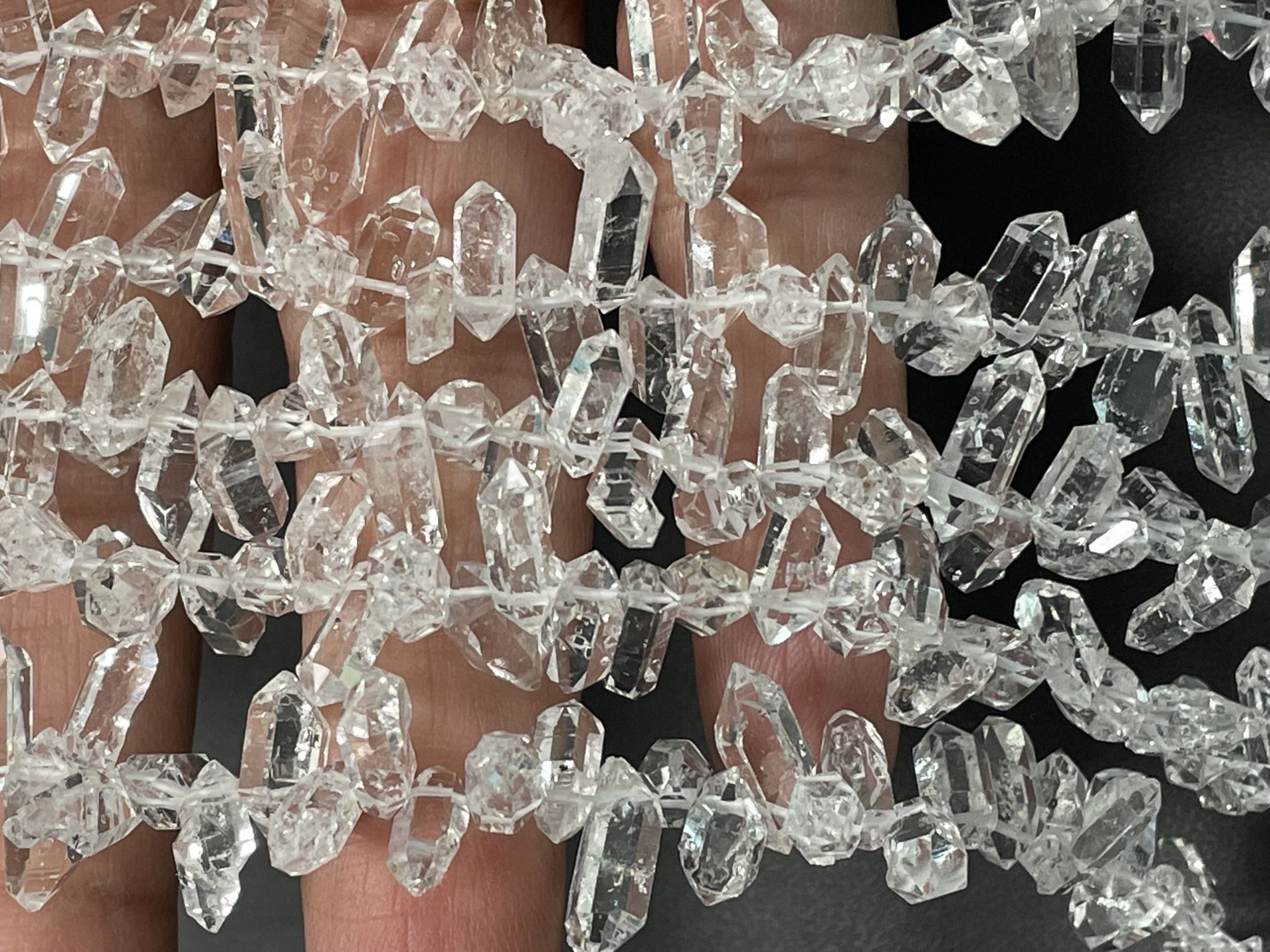 Herkimer Diamond Funky Cut Faceted Quartz