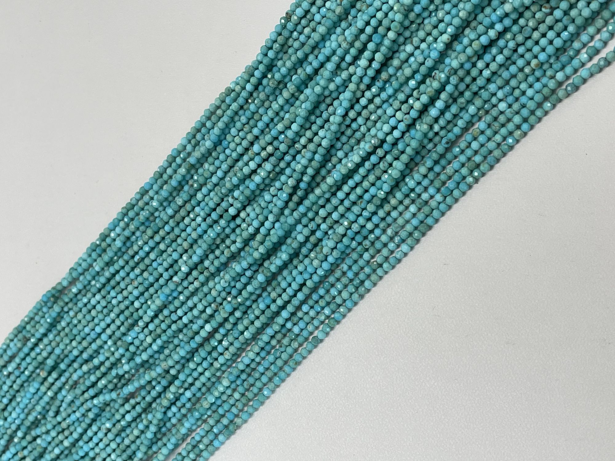 Arizona Turquoise Rondelle Faceted