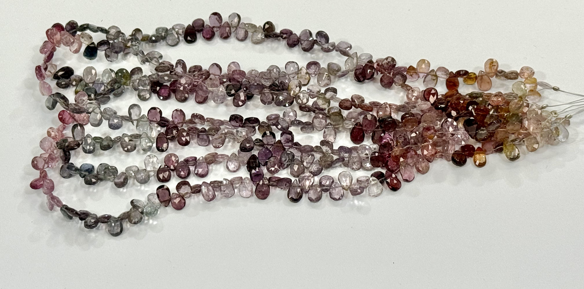 Multi Spinel Pears Faceted