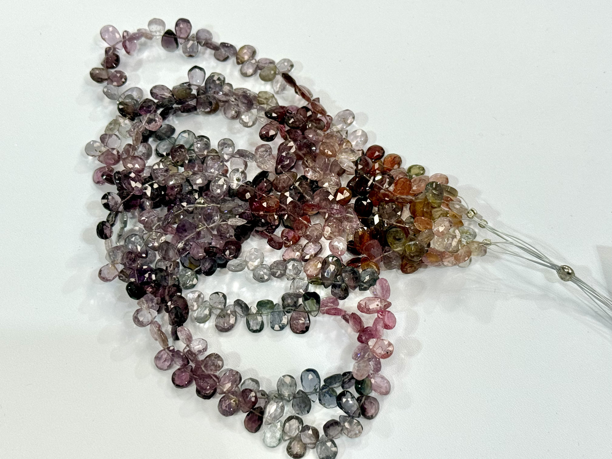 Multi Spinel Pears Faceted