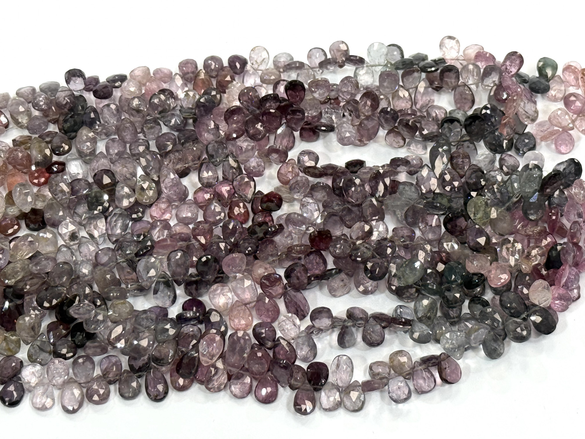 Multi Spinel Pears Faceted