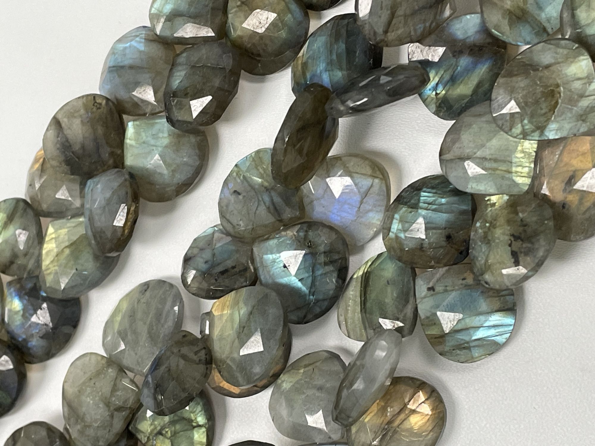Labradorite Heart Faceted