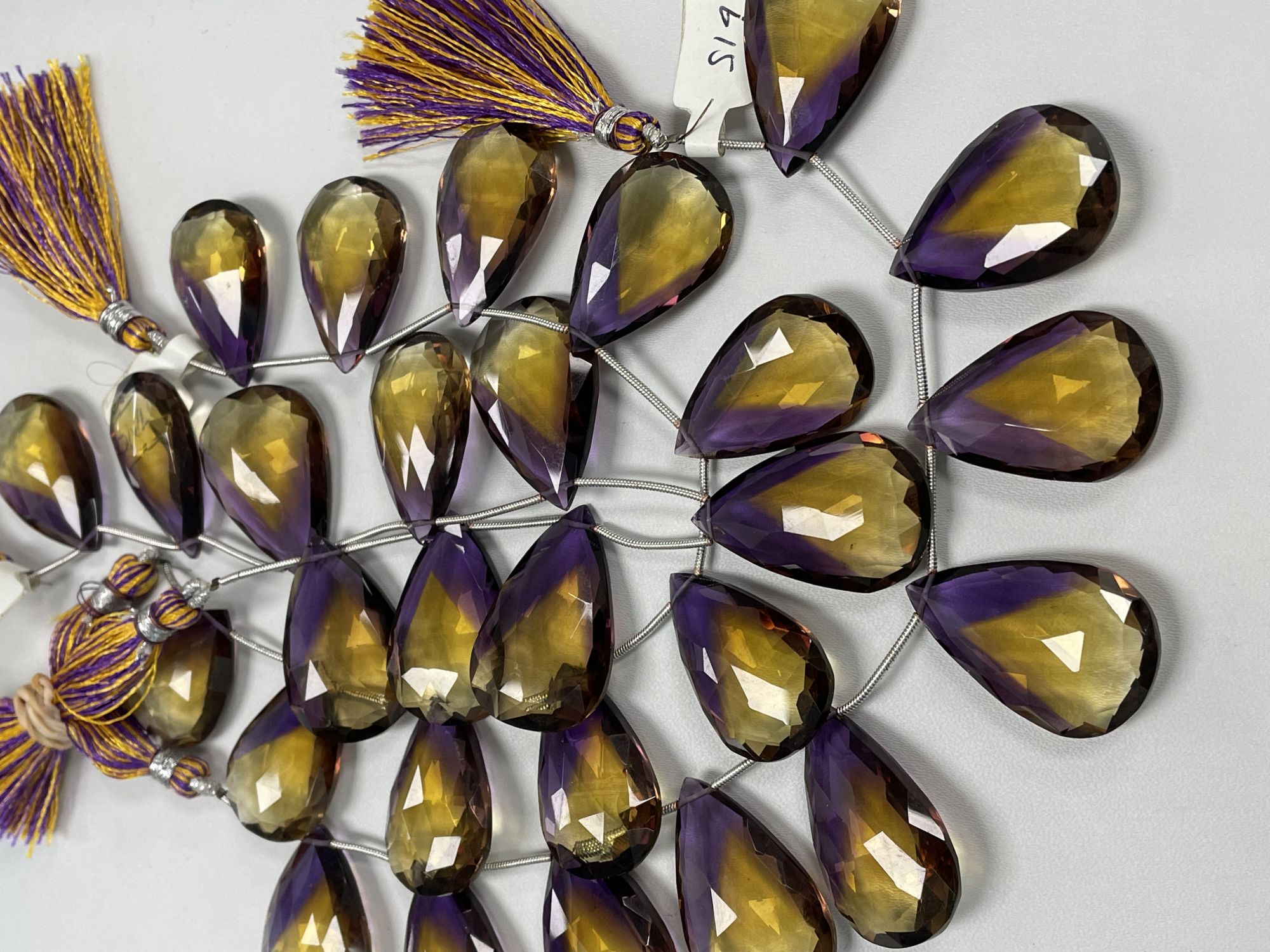 Ametrine Hydro Quartz Pear Faceted