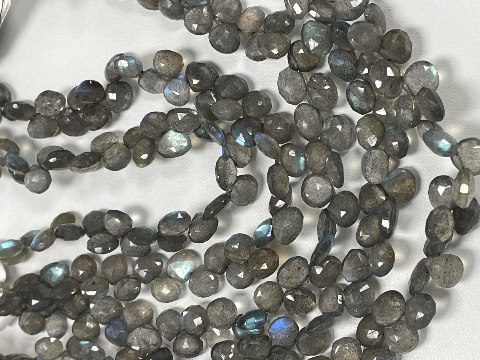 Labradorite Heart Faceted