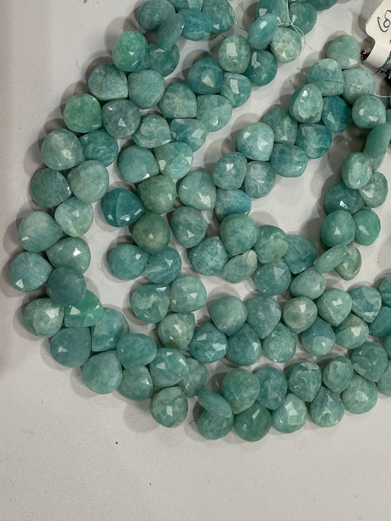 Amazonite Heart Faceted
