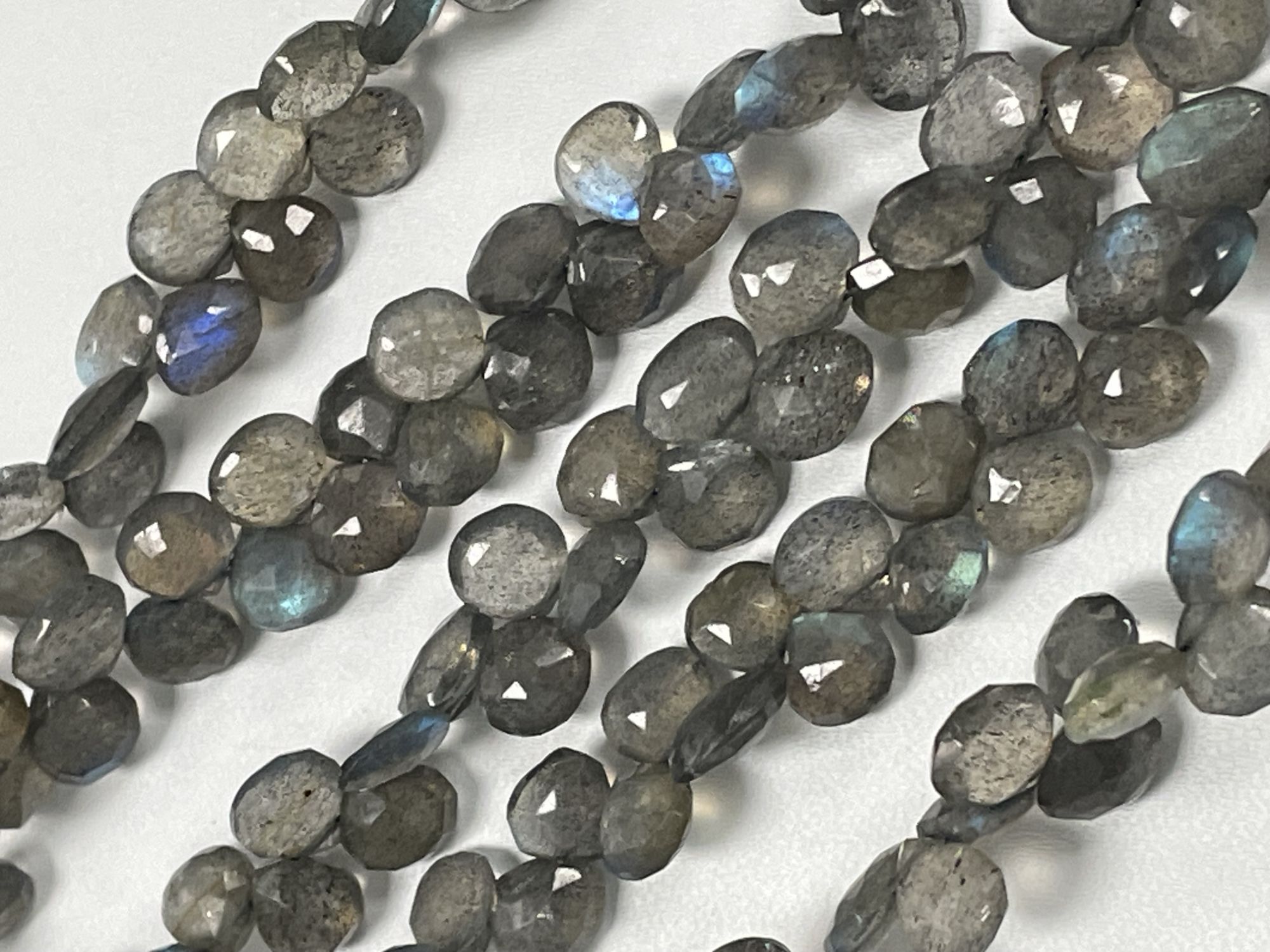Labradorite Heart Faceted