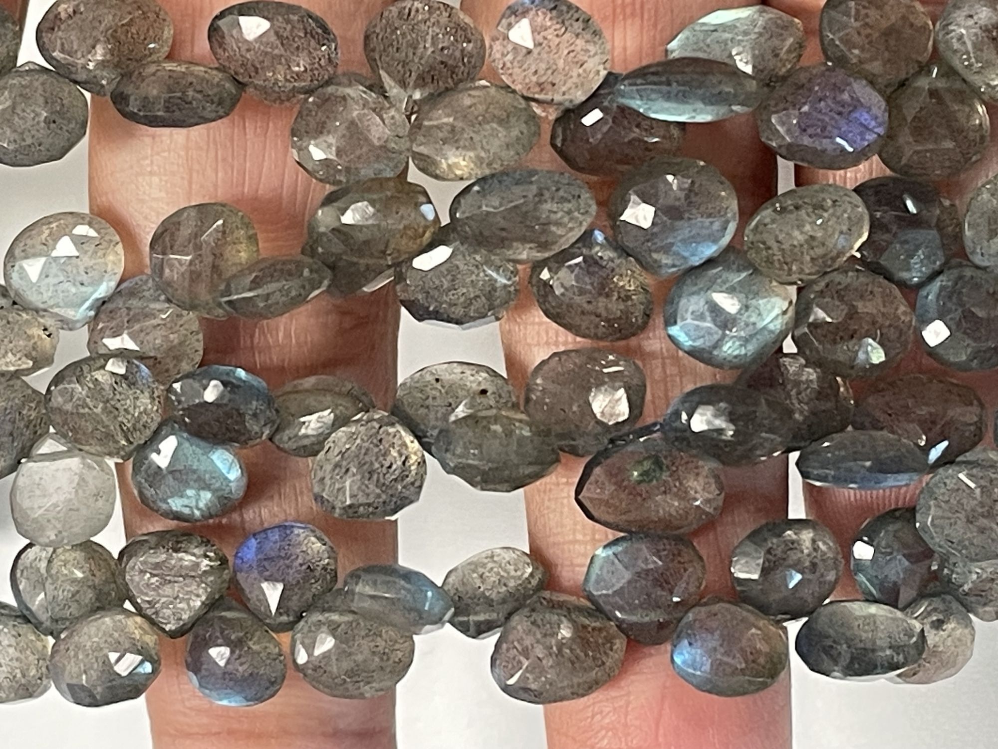 Labradorite Heart Faceted