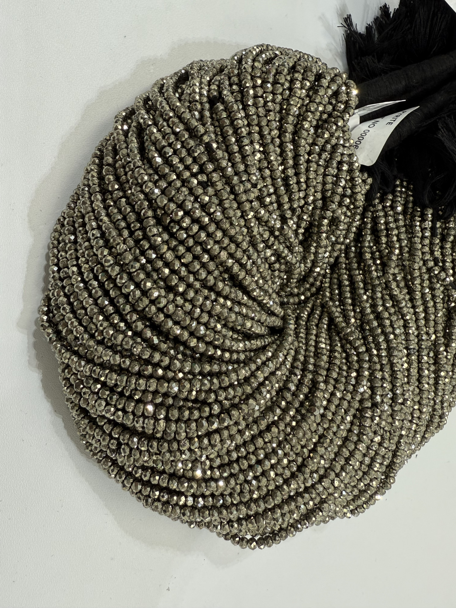 Pyrite Rondelle Faceted