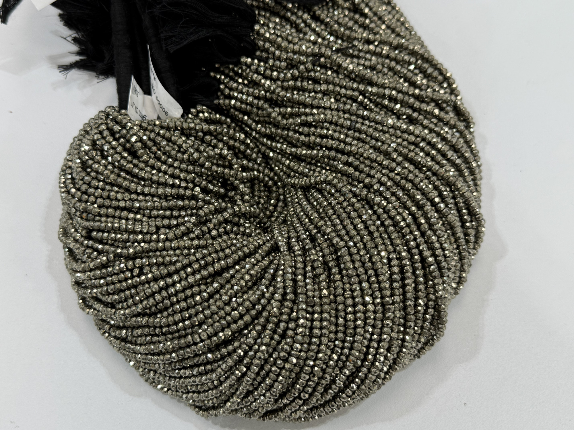 Pyrite Rondelle Faceted