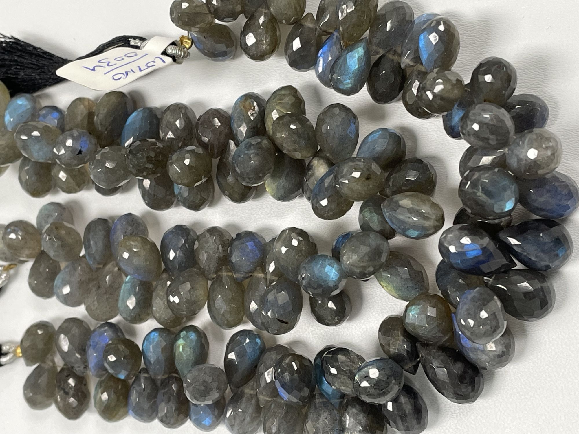 Labradorite Drop Faceted