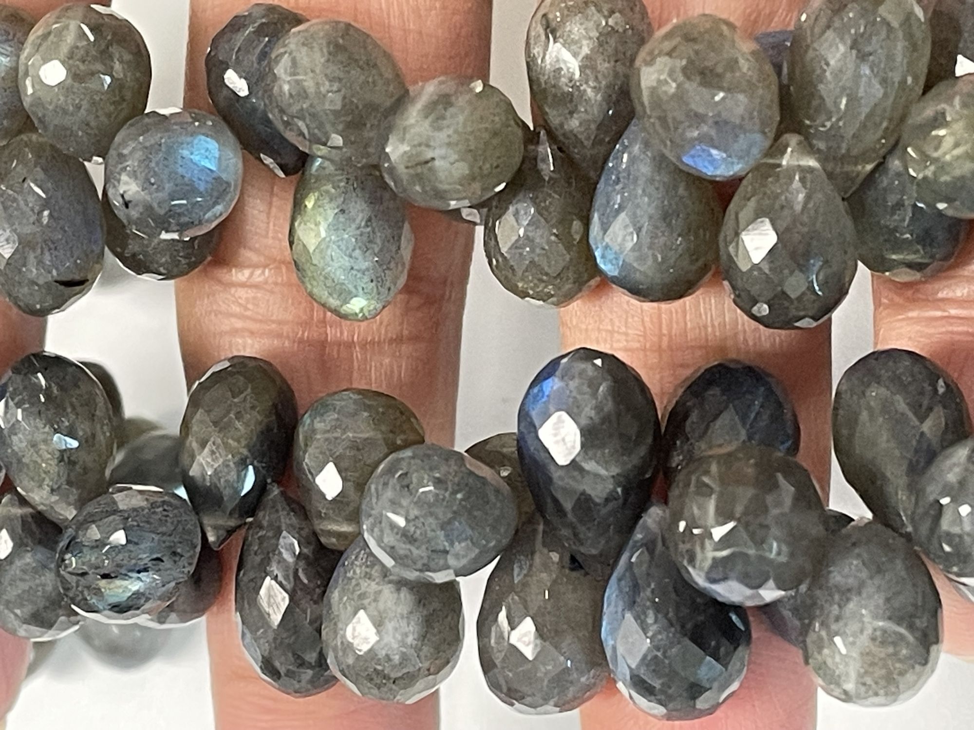 Labradorite Drop Faceted